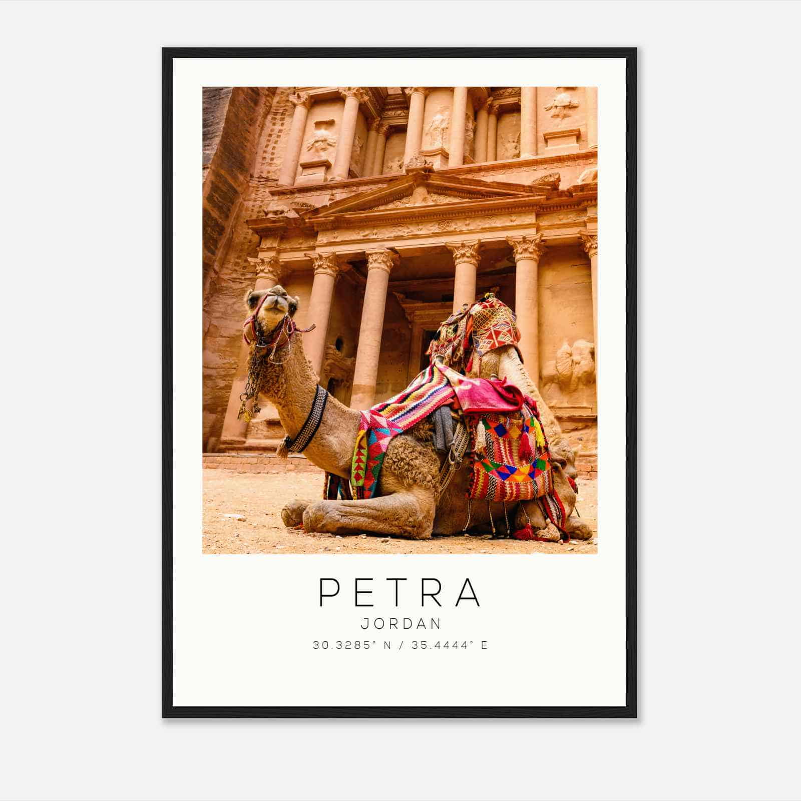 Petra Jordan Travel Photo Poster, Petra Travel Print, Minimalist Travel Poster Print