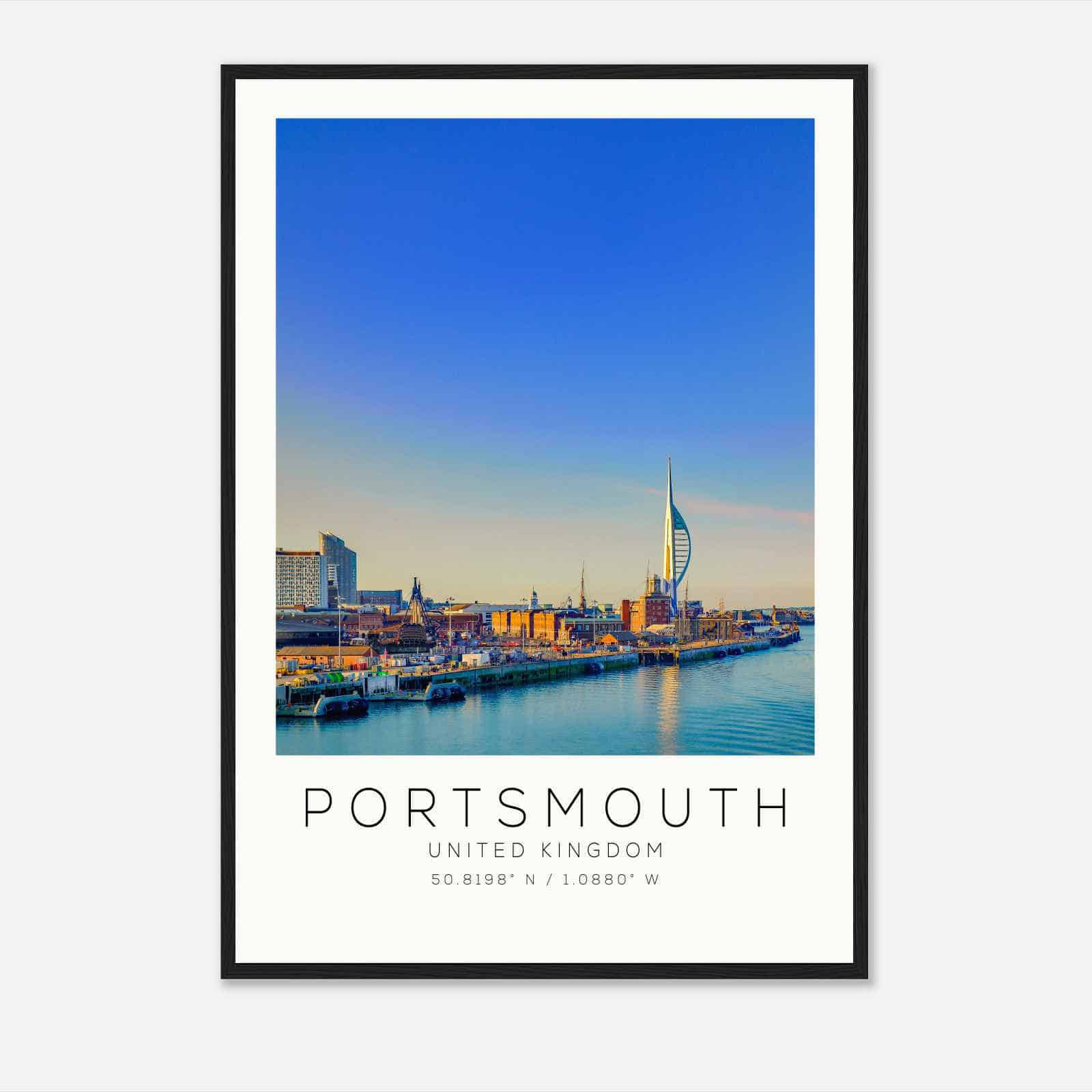 PORTSMOUTH United Kingdom Travel Photo Poster, PORTSMOUTH Travel Print, Minimalist Travel Poster Print