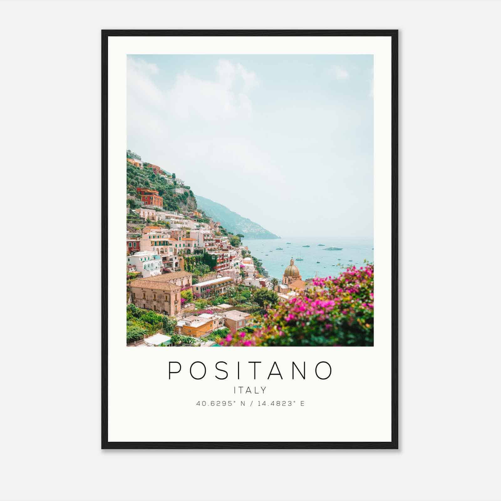 Positano Italy Travel Photo Poster, Positano Travel Print, Minimalist Travel Poster Print DS2
