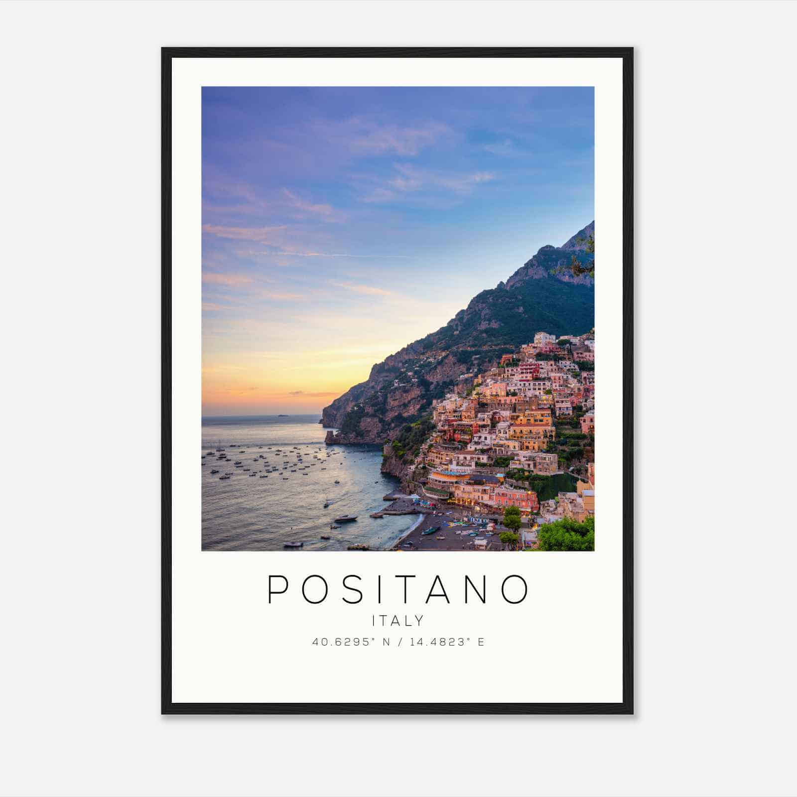 Positano Italy Travel Photo Poster, Positano Travel Print, Minimalist Travel Poster Print