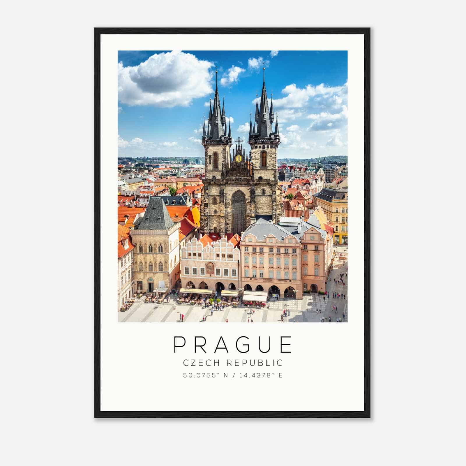 Prague Czech Republic Travel Photo Poster, Prague Travel Print, Minimalist Travel Poster Print DS2