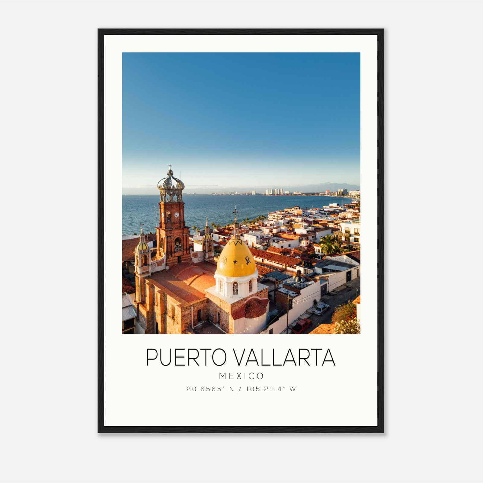 Puerto Vallarta Mexico Travel Photo Poster, Puerto Vallarta Travel Print, Minimalist Travel Poster Print DS2