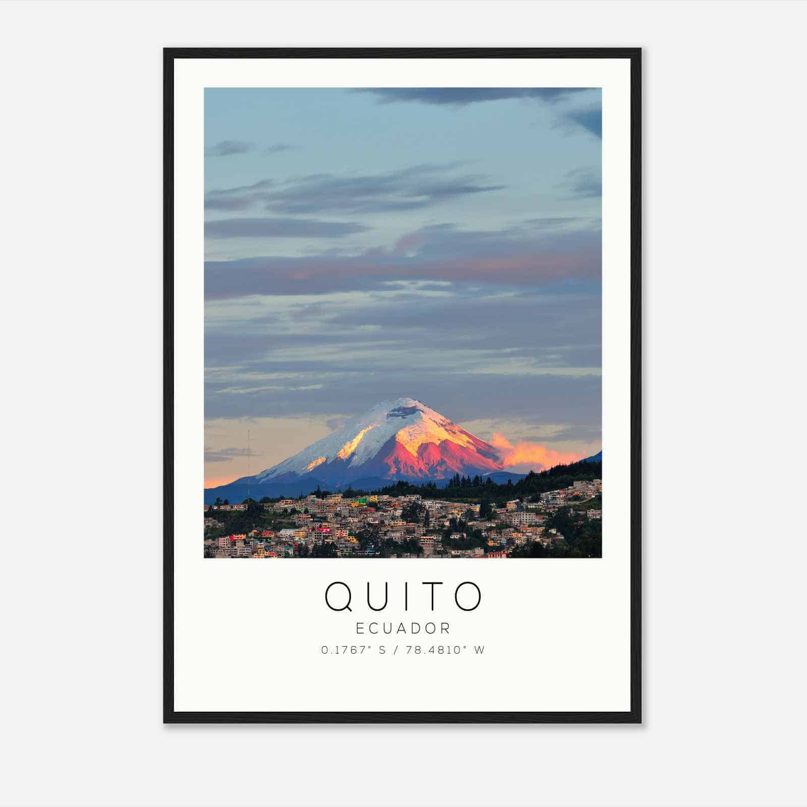 Quito Ecuador Travel Photo Poster, Quito Travel Print, Minimalist Travel Poster Print