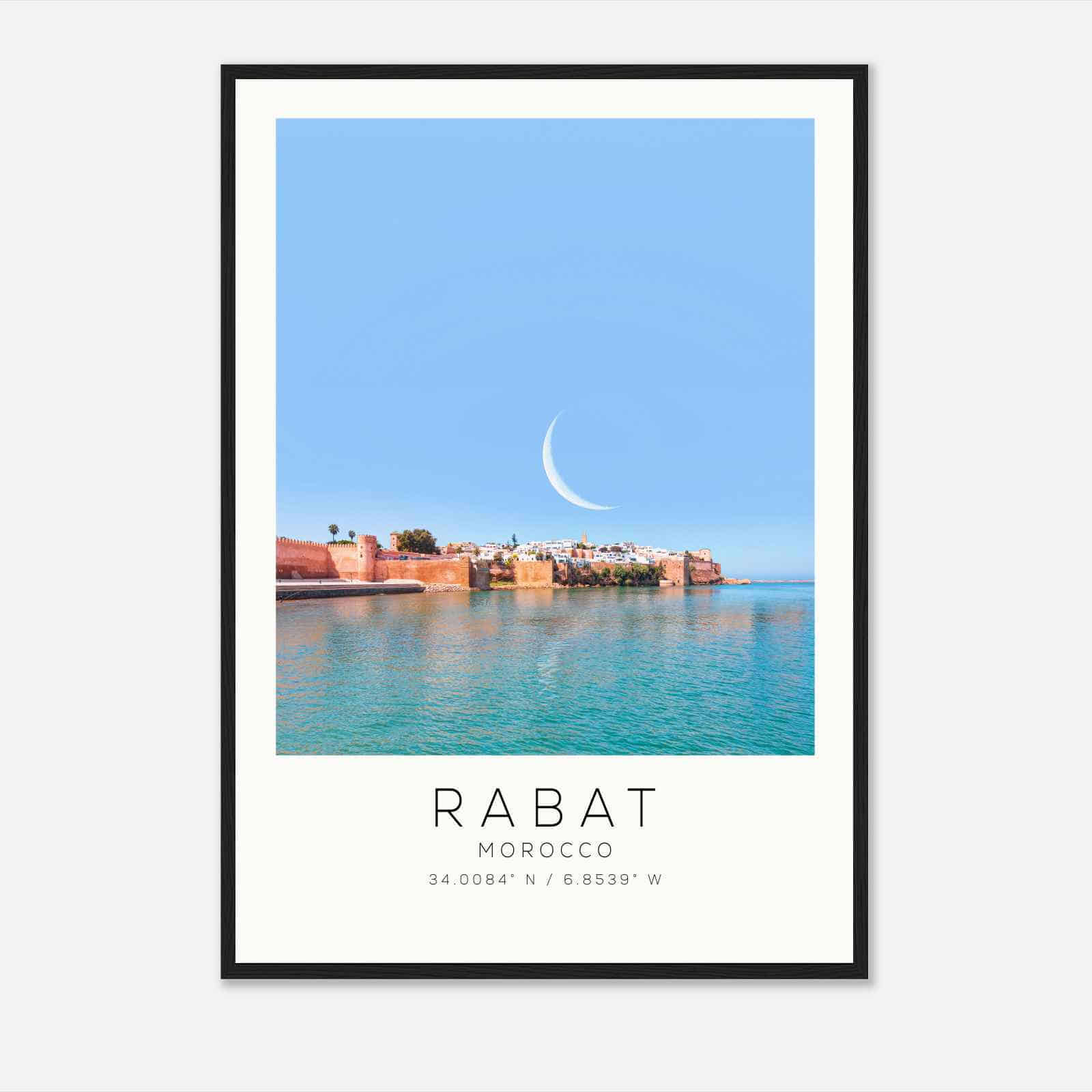 Rabat Morocco Travel Photo Poster, Rabat Travel Print, Minimalist Travel Poster Print