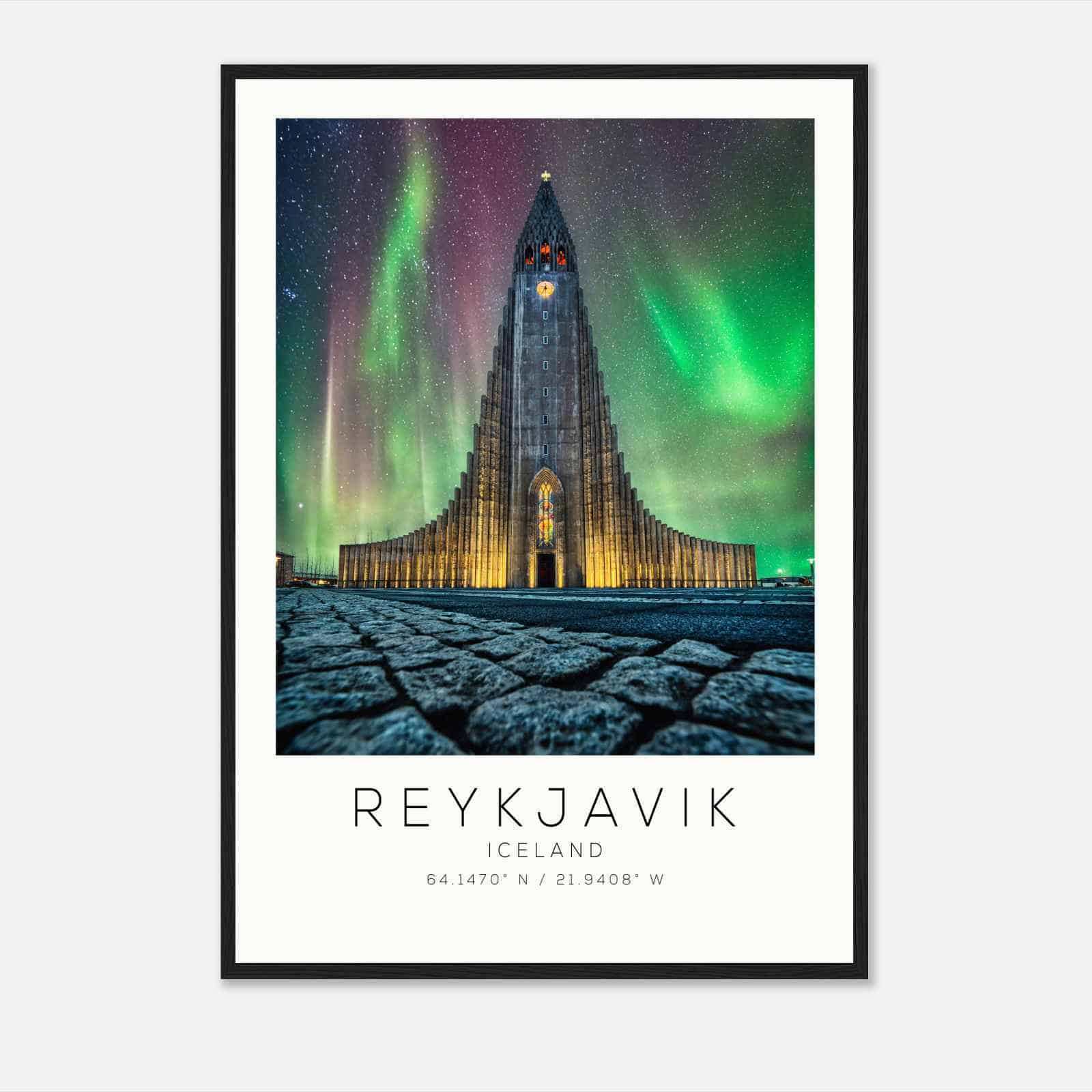 Reykjavik Iceland Travel Photo Poster, Reykjavik Travel Print, Minimalist Travel Poster Print