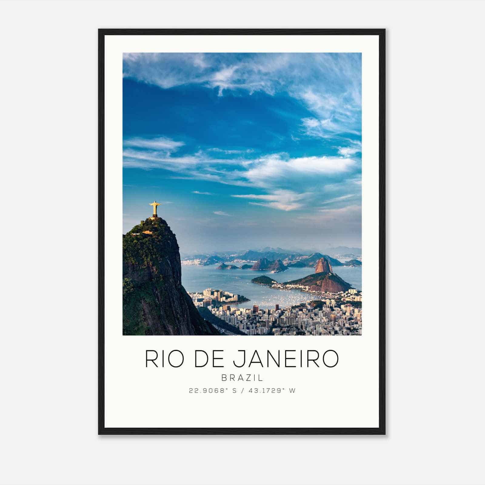 Rio de Janeiro Brazil Travel Photo Poster, Rio de Janeiro Travel Print, Minimalist Travel Poster Print