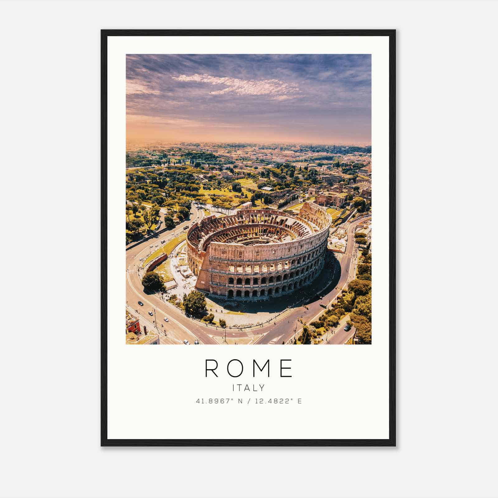 Rome Italy Travel Photo Poster, Rome Travel Print, Minimalist Travel Poster Print DS2