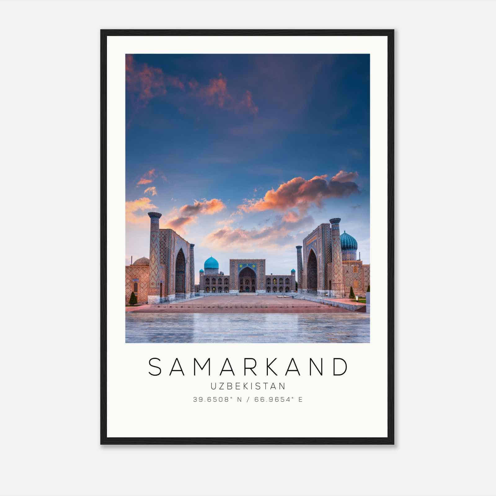 Samarkand Uzbekistan Travel Photo Poster, Samarkand Travel Print, Minimalist Travel Poster Print