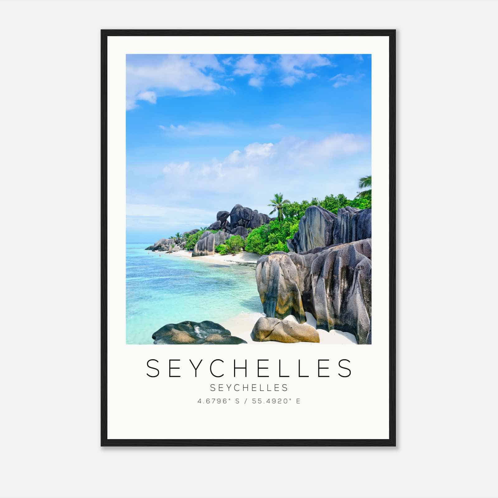 Seychelles Seychelles Travel Photo Poster, Seychelles Travel Print, Minimalist Travel Poster Print