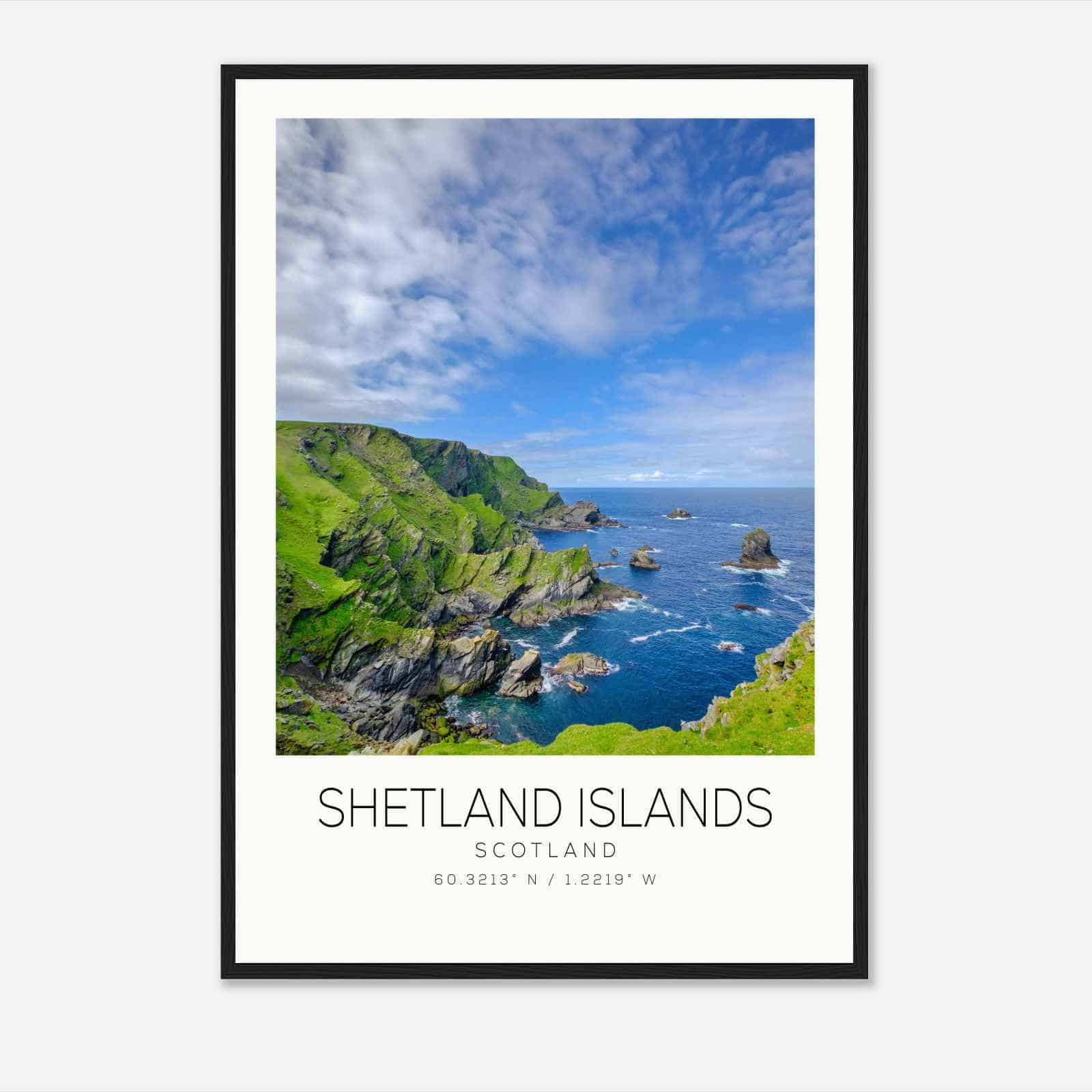 Shetland Islands Scotland Travel Photo Poster, Shetland Islands Travel Print, Minimalist Travel Poster Print