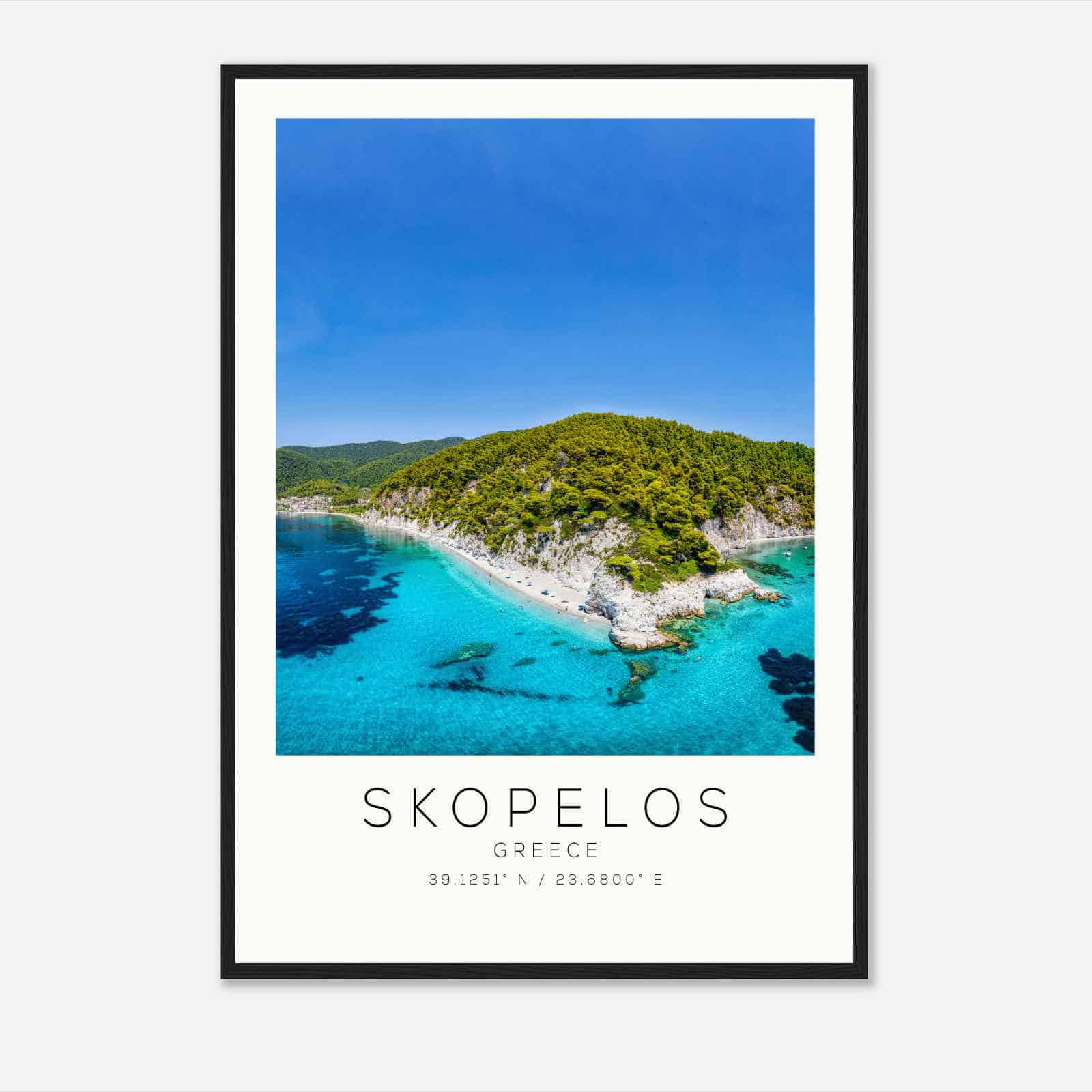 Skopelos Greece Travel Photo Poster, Skopelos Travel Print, Minimalist Travel Poster Print DS2
