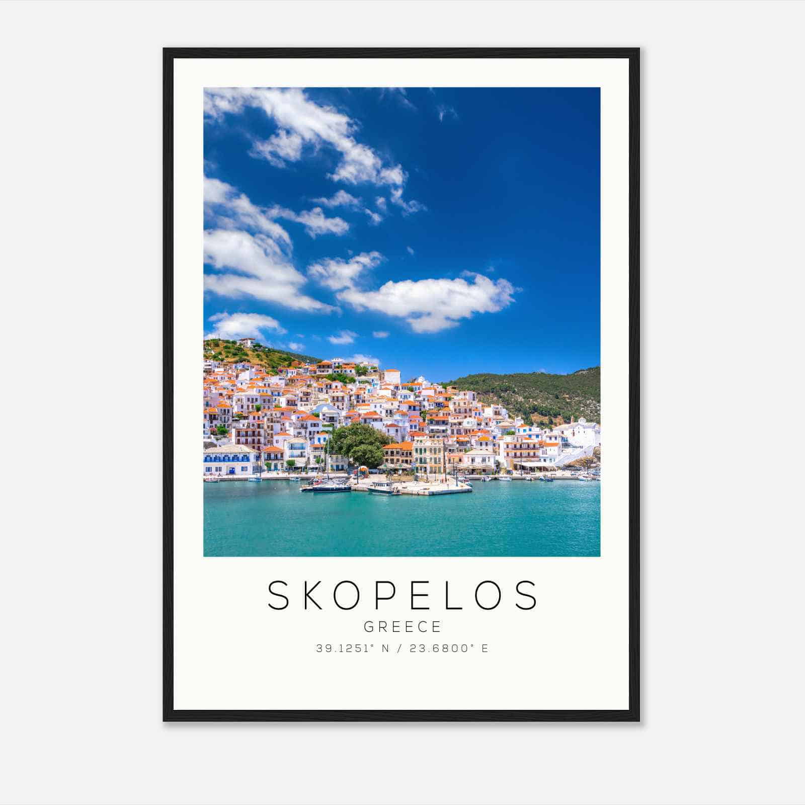 Skopelos Greece Travel Photo Poster, Skopelos Travel Print, Minimalist Travel Poster Print