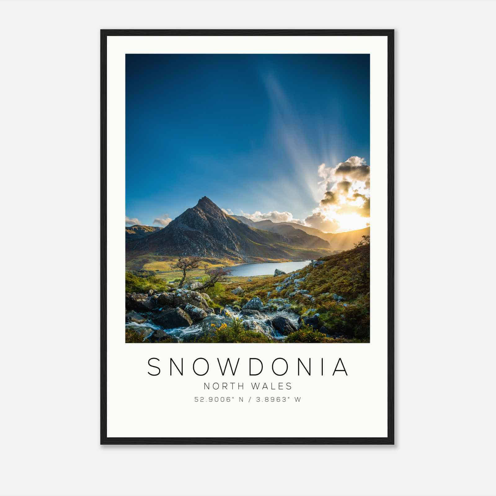 Snowdonia North Wales Travel Photo Poster, Snowdonia Travel Print, Minimalist Travel Poster Print