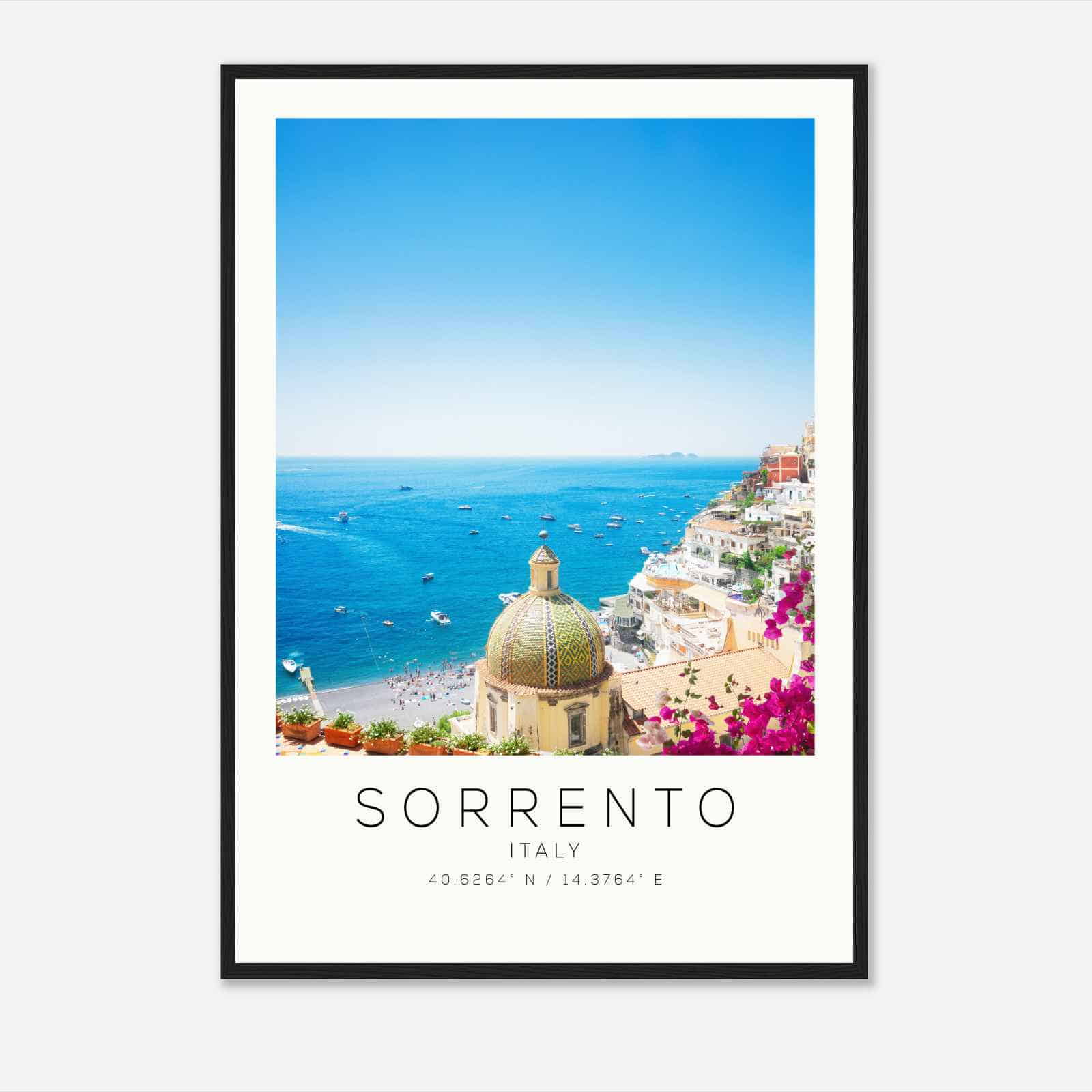 Sorrento Italy Travel Photo Poster, Sorrento Travel Print, Minimalist Travel Poster Print