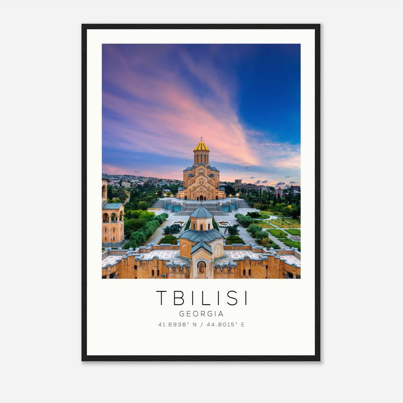 Tbilisi Georgia Travel Photo Poster, Tbilisi Travel Print, Minimalist Travel Poster Print DS2