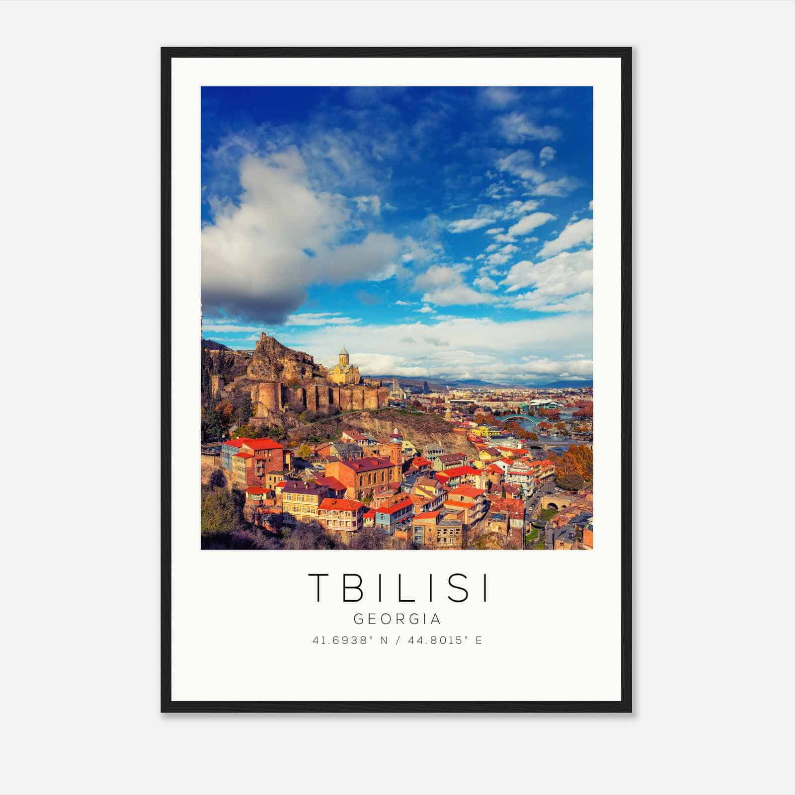 Tbilisi Georgia Travel Photo Poster, Tbilisi Travel Print, Minimalist Travel Poster Print