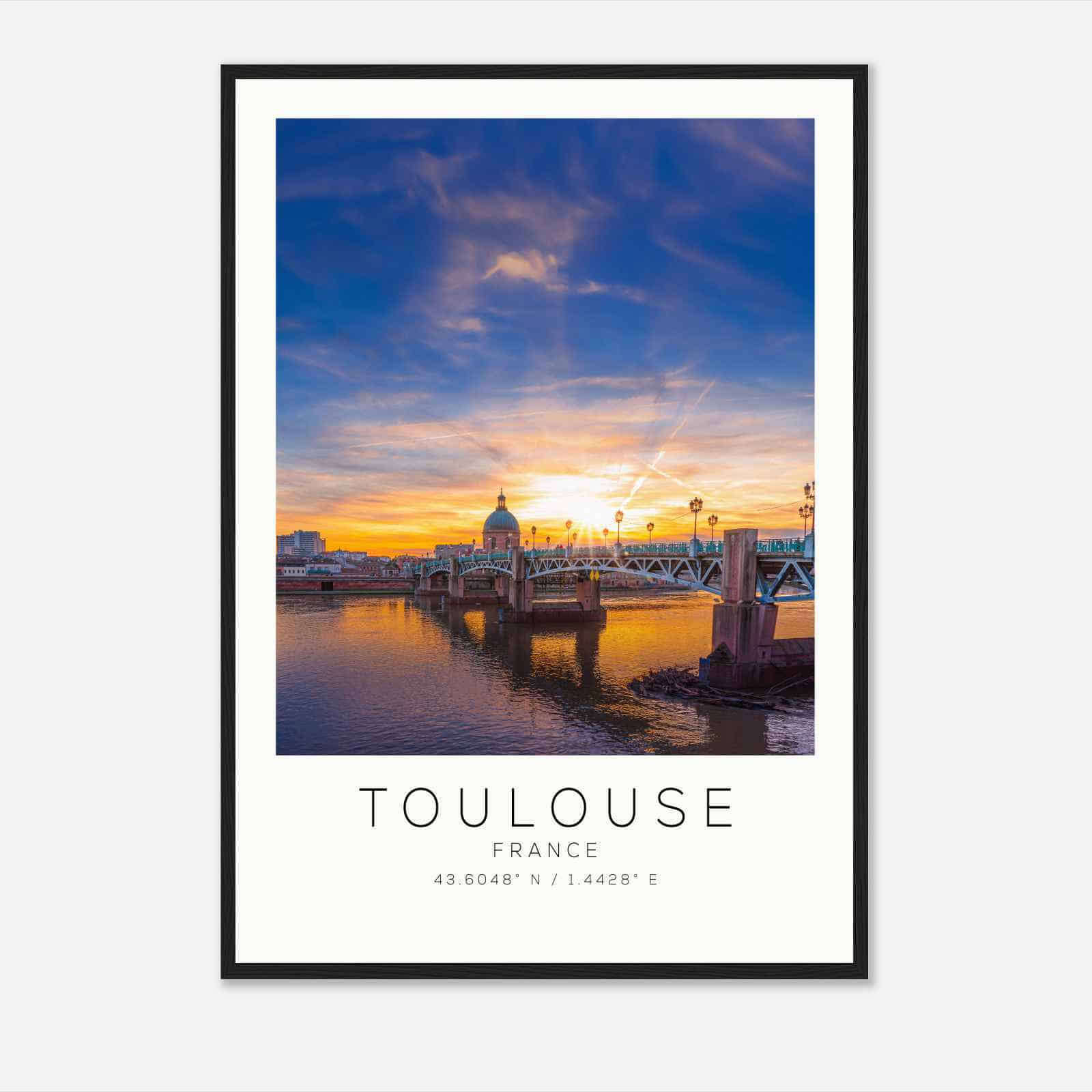 TOULOUSE France Travel Photo Poster, TOULOUSE Travel Print, Minimalist Travel Poster Print DS2
