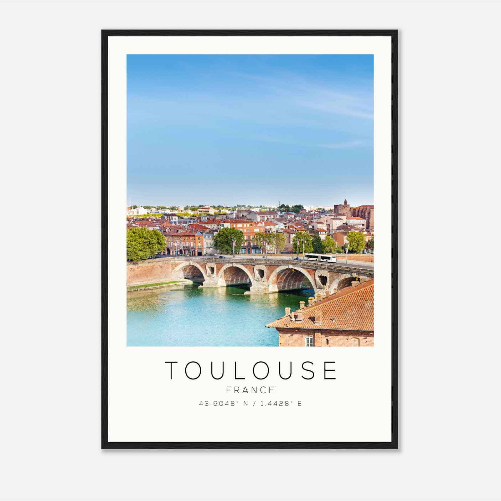 Toulouse France Travel Photo Poster, Toulouse Travel Print, Minimalist Travel Poster Print