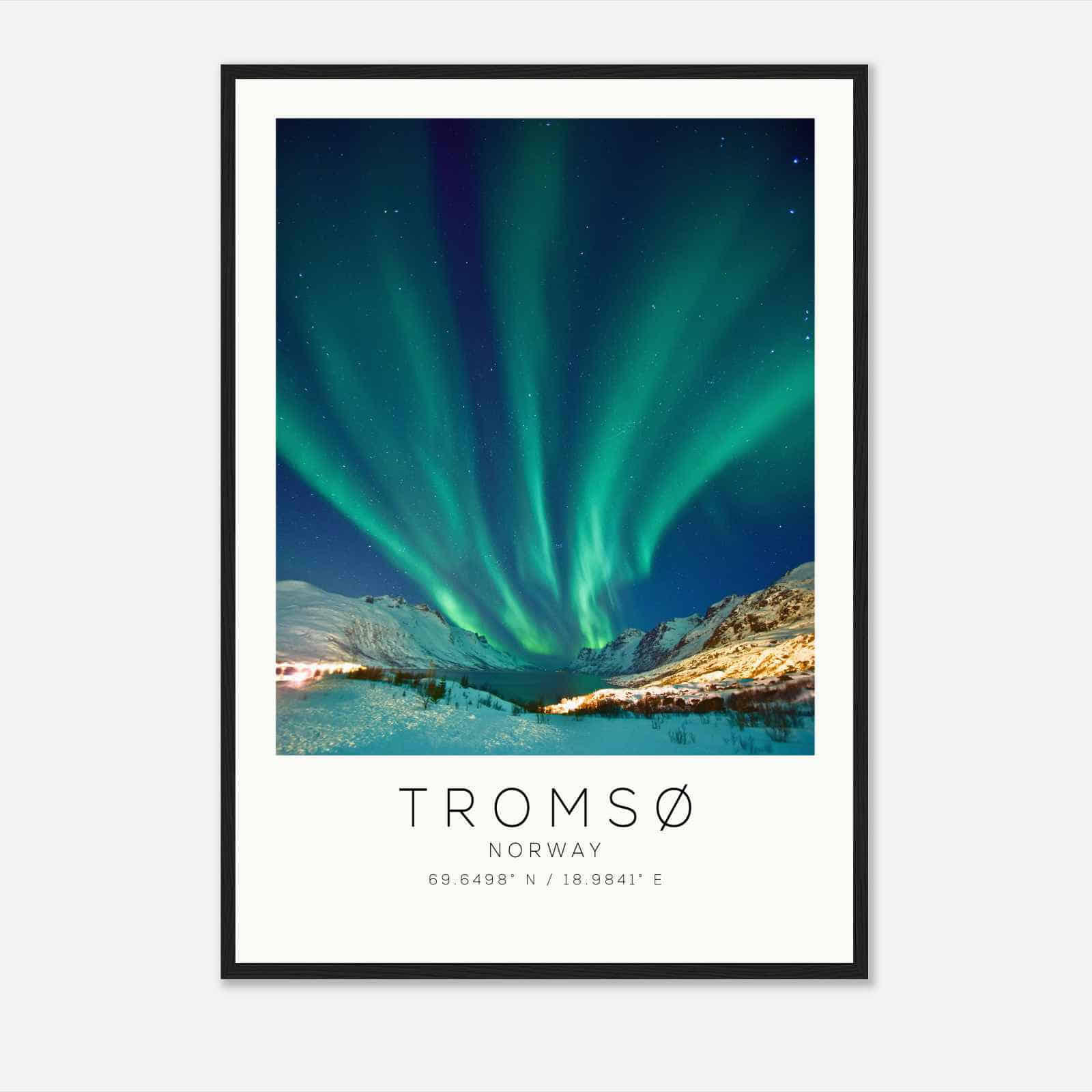 Tromso Norway Travel Photo Poster, Tromso Travel Print, Minimalist Travel Poster Print