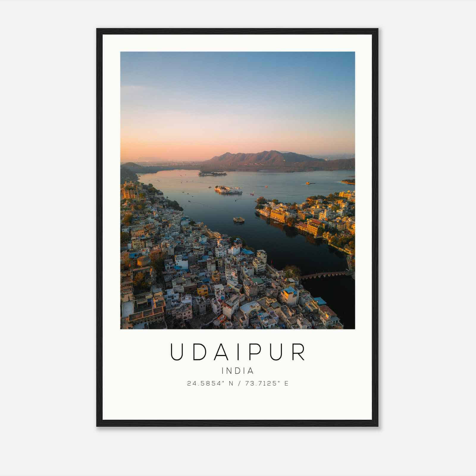 Udaipur India Travel Photo Poster, Udaipur Travel Print, Minimalist Travel Poster Print