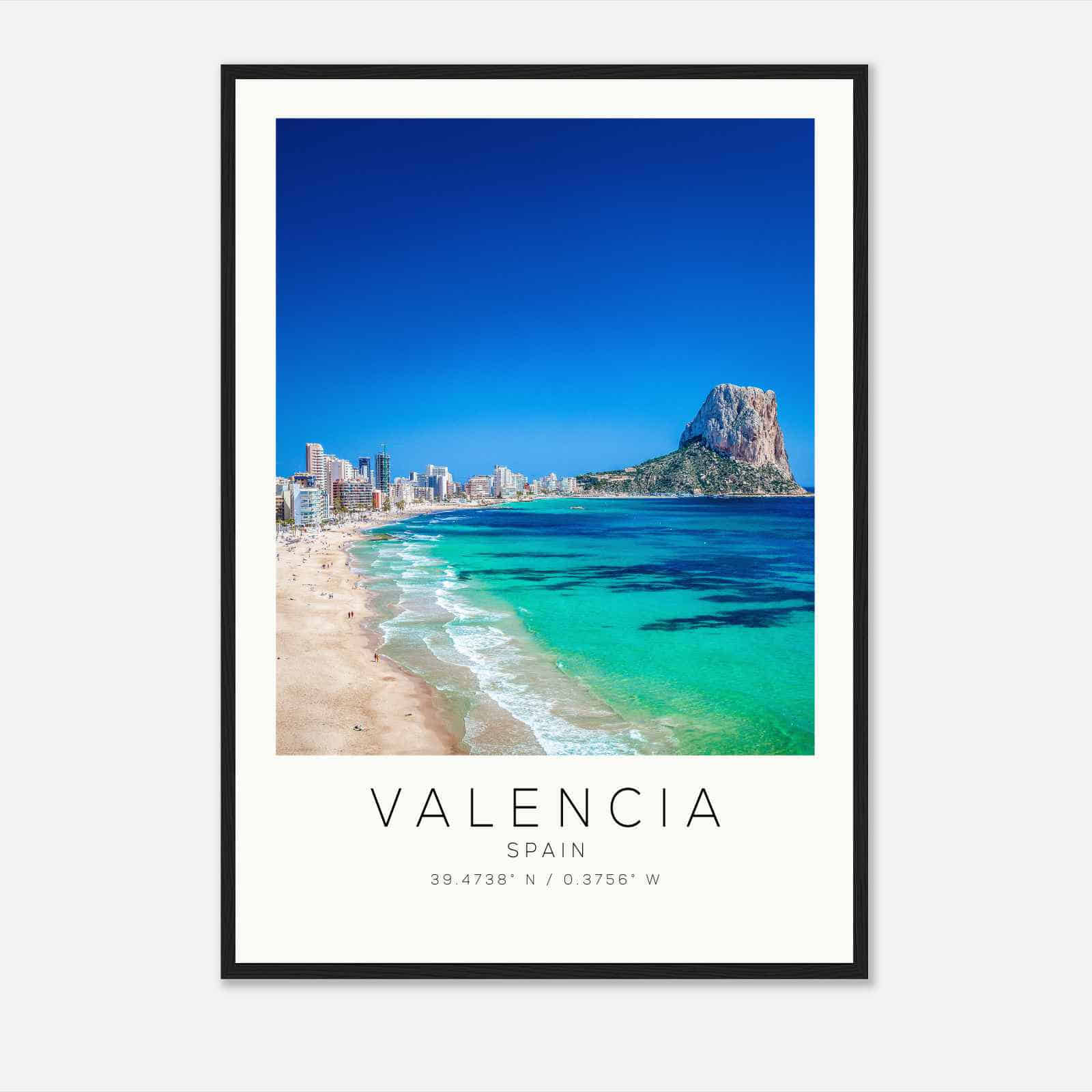 Valencia Spain Travel Photo Poster, Valencia Travel Print, Minimalist Travel Poster Print DS2