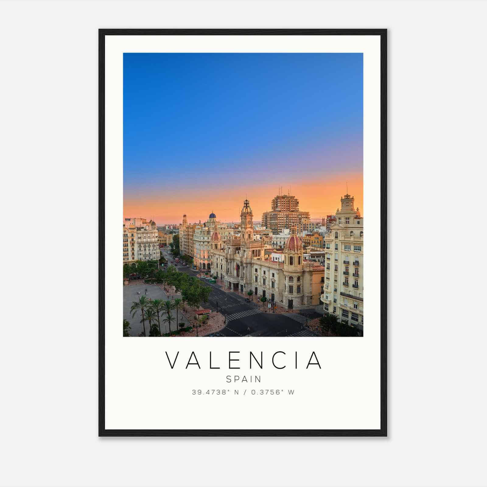 VALENCIA Spain Travel Photo Poster, VALENCIA Travel Print, Minimalist Travel Poster Print3