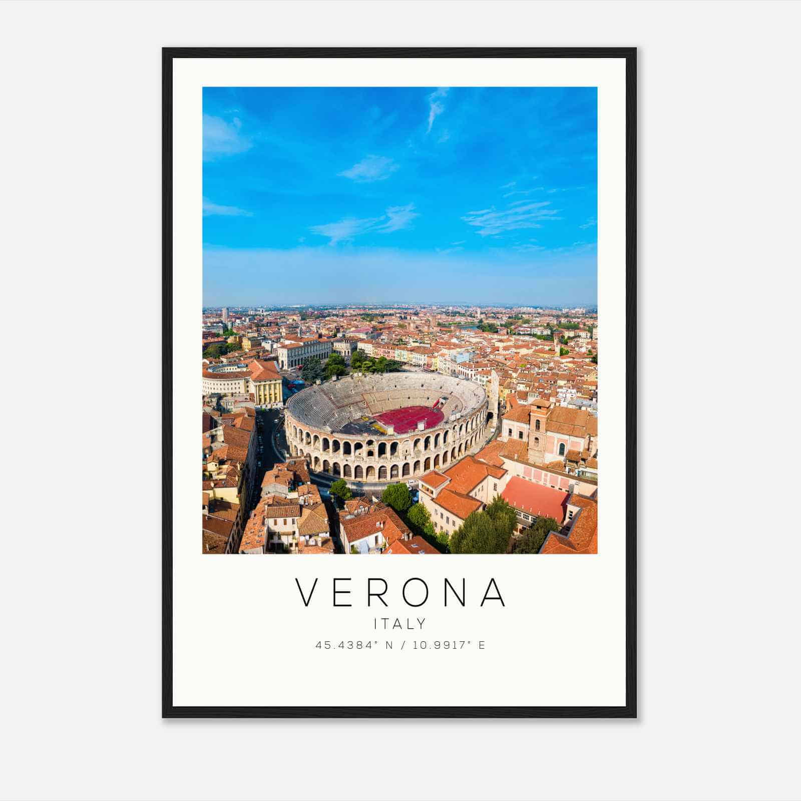 Verona Italy Travel Photo Poster, Verona Travel Print, Minimalist Travel Poster Print