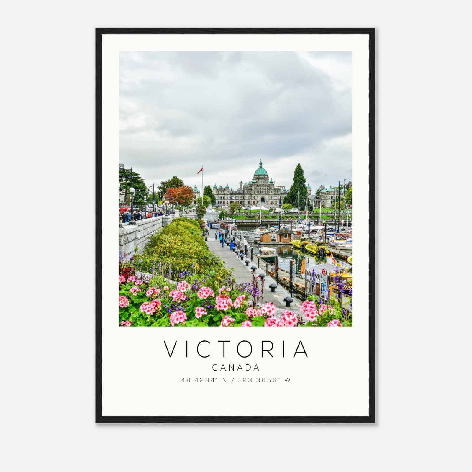 Victoria Canada Travel Photo Poster, Victoria Travel Print, Minimalist Travel Poster Print