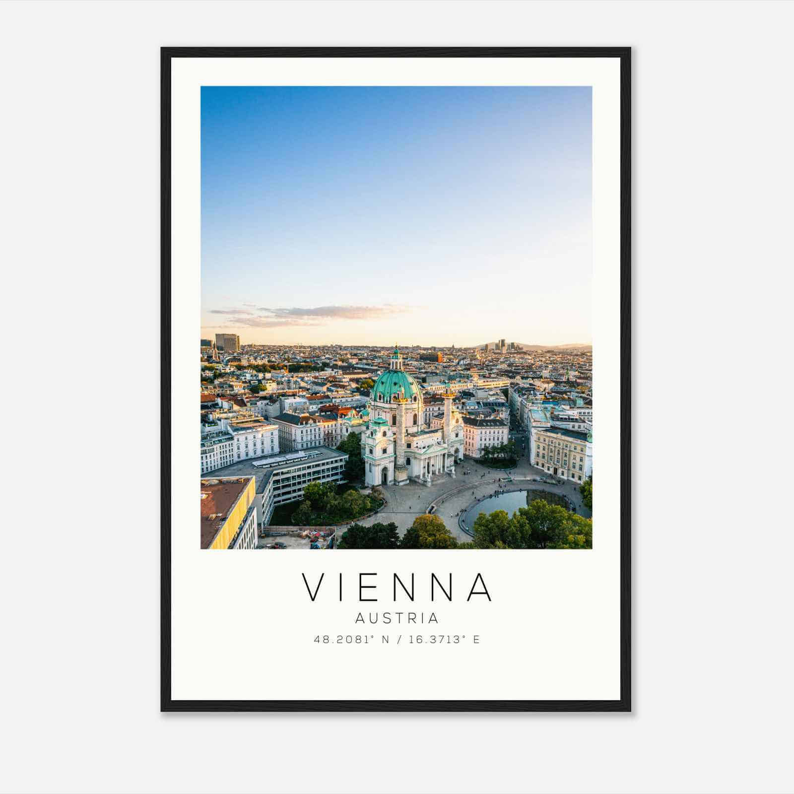 Vienna Austria Travel Photo Poster, Vienna Travel Print, Minimalist Travel Poster Print