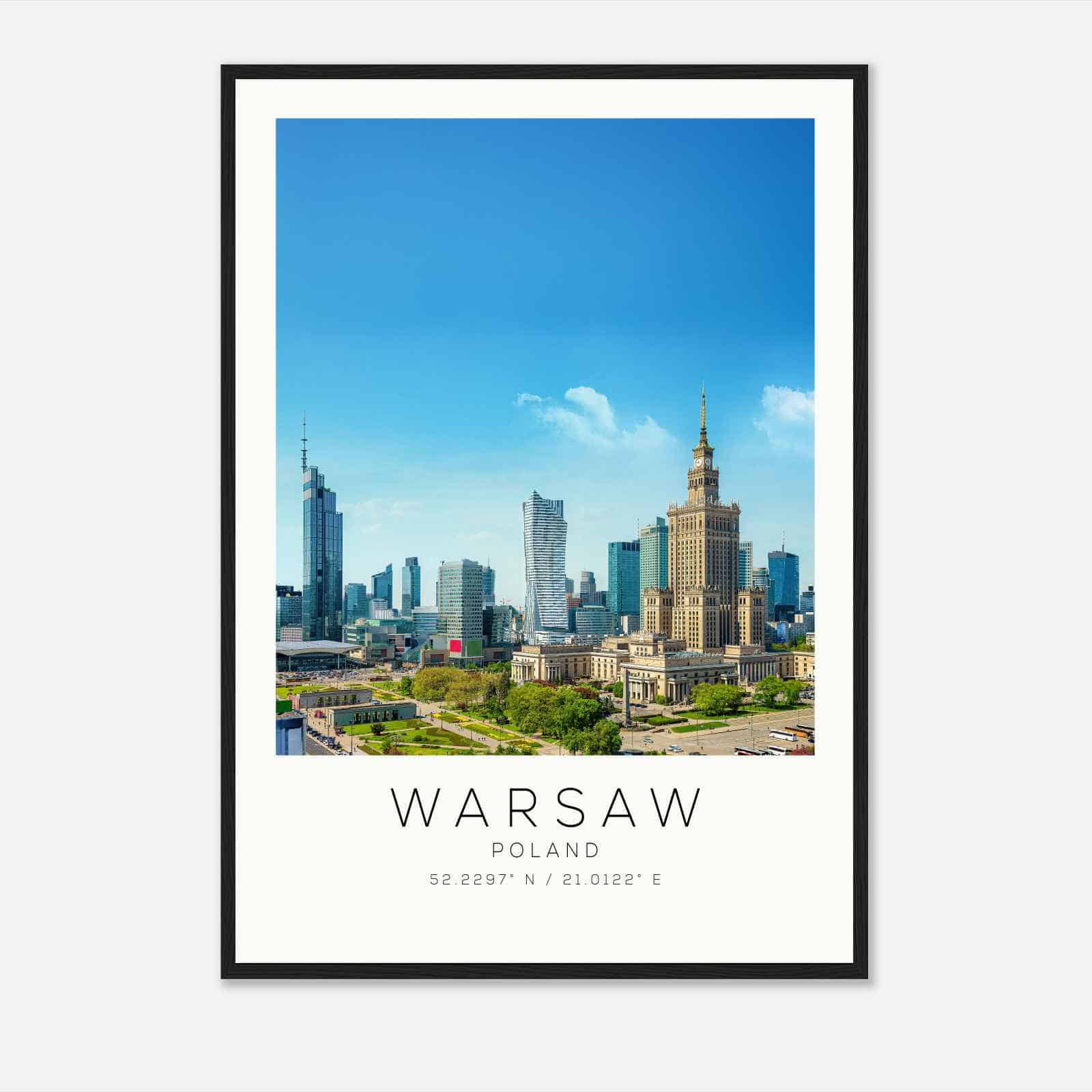Warsaw Poland Travel Photo Poster, Warsaw Travel Print, Minimalist Travel Poster Print3