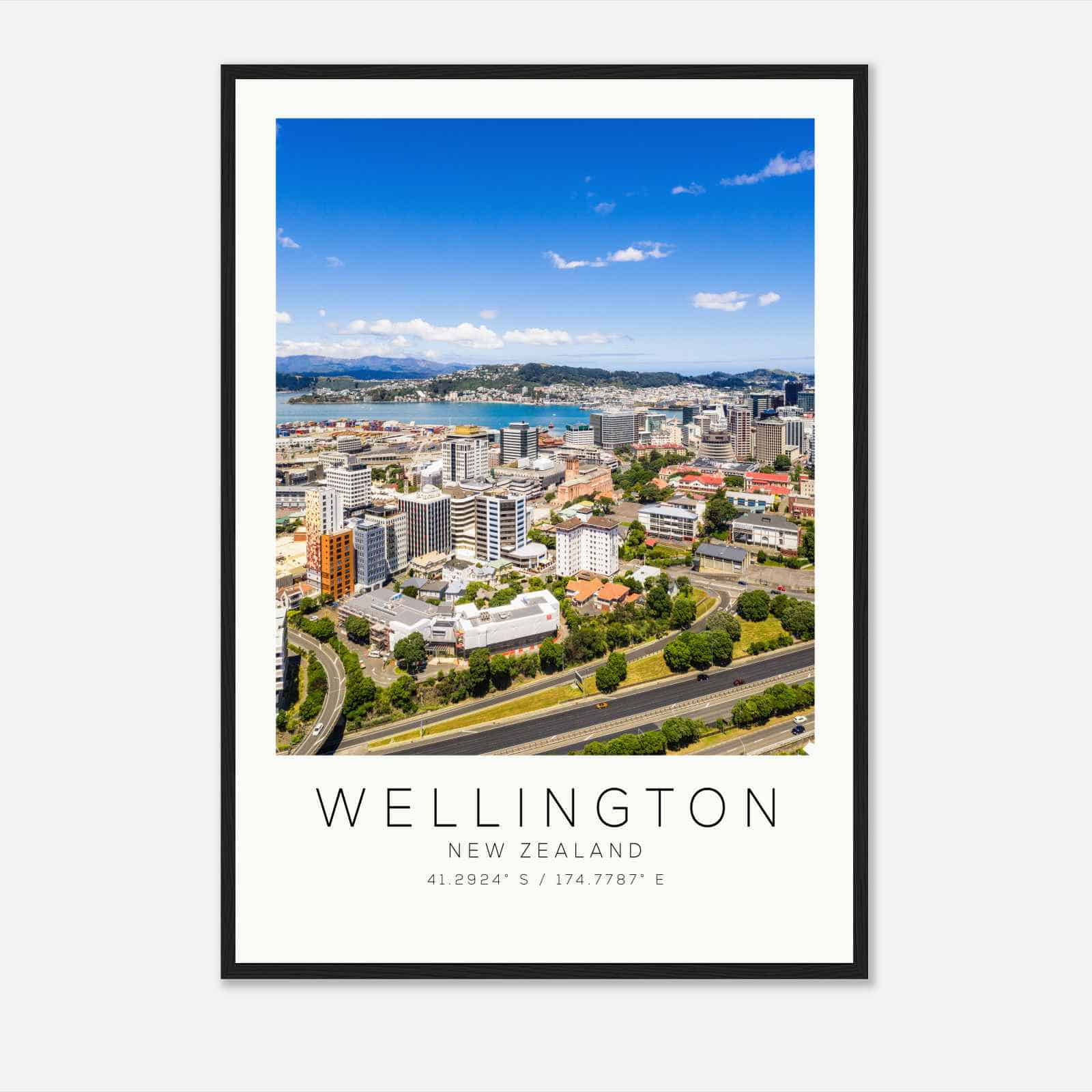 Wellington New Zealand Travel Photo Poster, Wellington Travel Print, Minimalist Travel Poster Print DS2