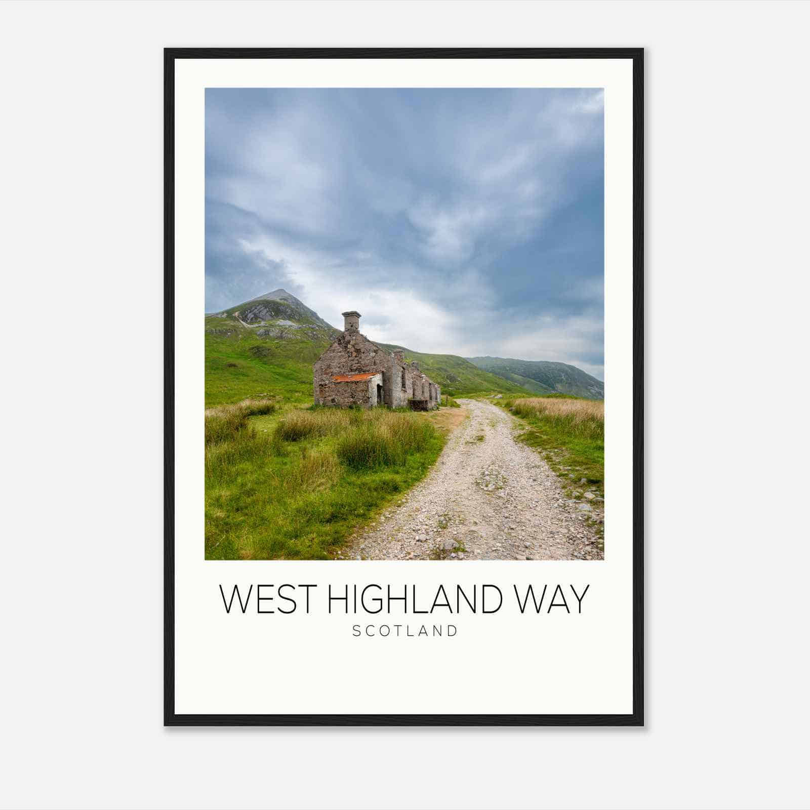 West Highland Way Scotland Travel Photo Poster, West Highland Way Travel Print, Minimalist Travel Poster Print