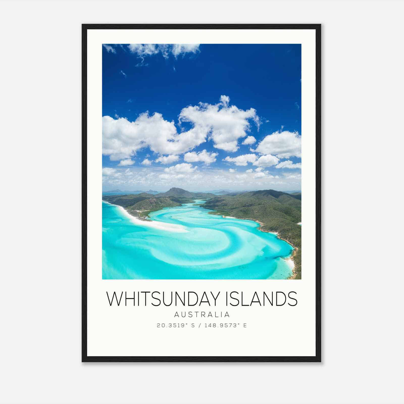 Whitsunday Islands Australia Travel Photo Poster, Whitsunday Islands Travel Print, Minimalist Travel Poster Print