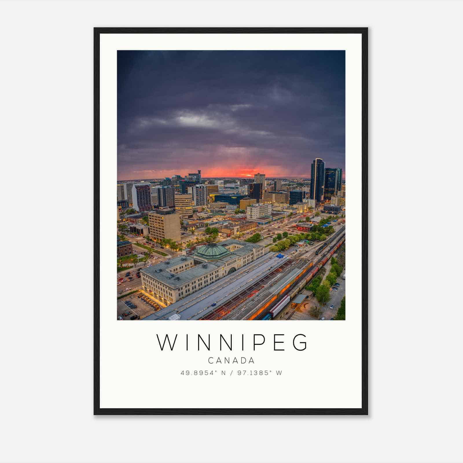Winnipeg Canada Travel Photo Poster, Winnipeg Travel Print, Minimalist Travel Poster Print