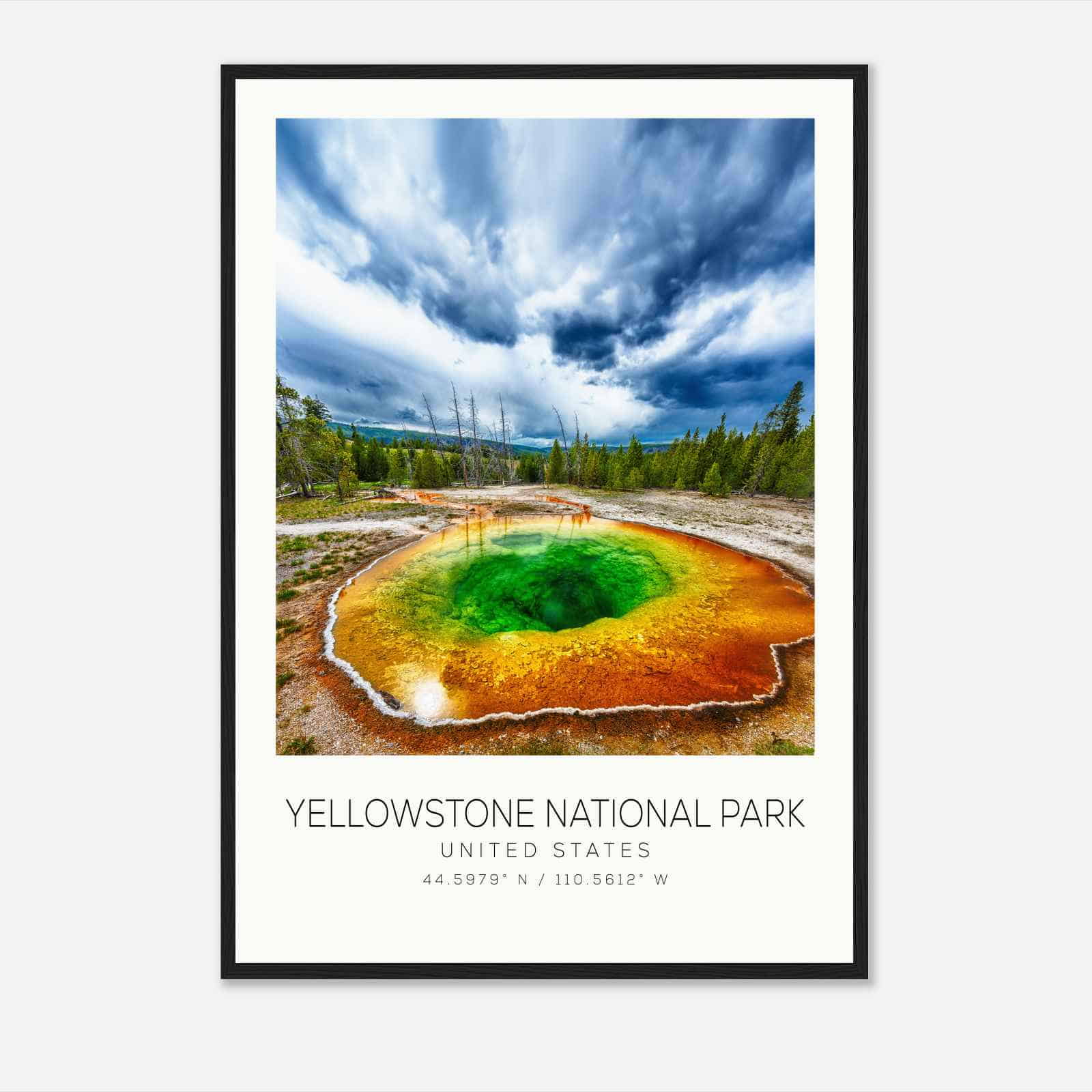 Yellowstone National Park United States Travel Photo Poster, Yellowstone National Park Travel Print, Minimalist Travel Poster Print