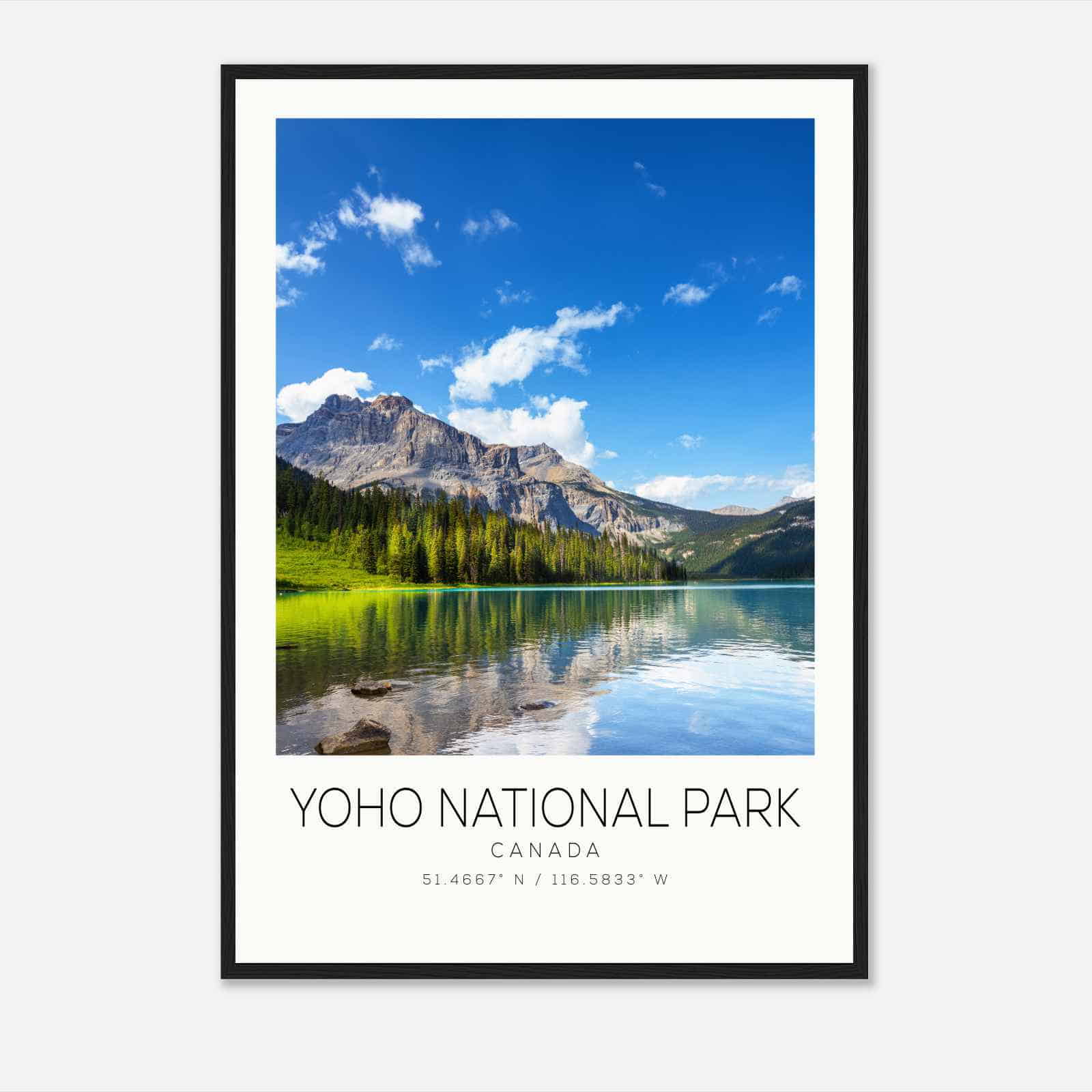 Yoho National Park Canada Travel Photo Poster, Yoho National Park Travel Print, Minimalist Travel Poster Print