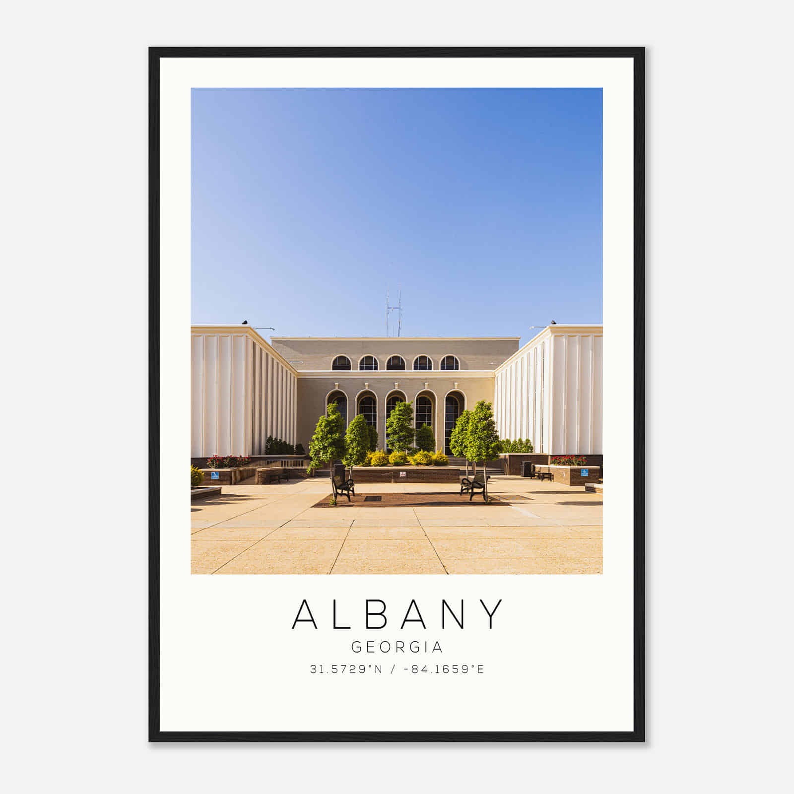 Albany New York Photo Travel Poster, Albany New York Travel Print, Minimalist Travel Print DS1