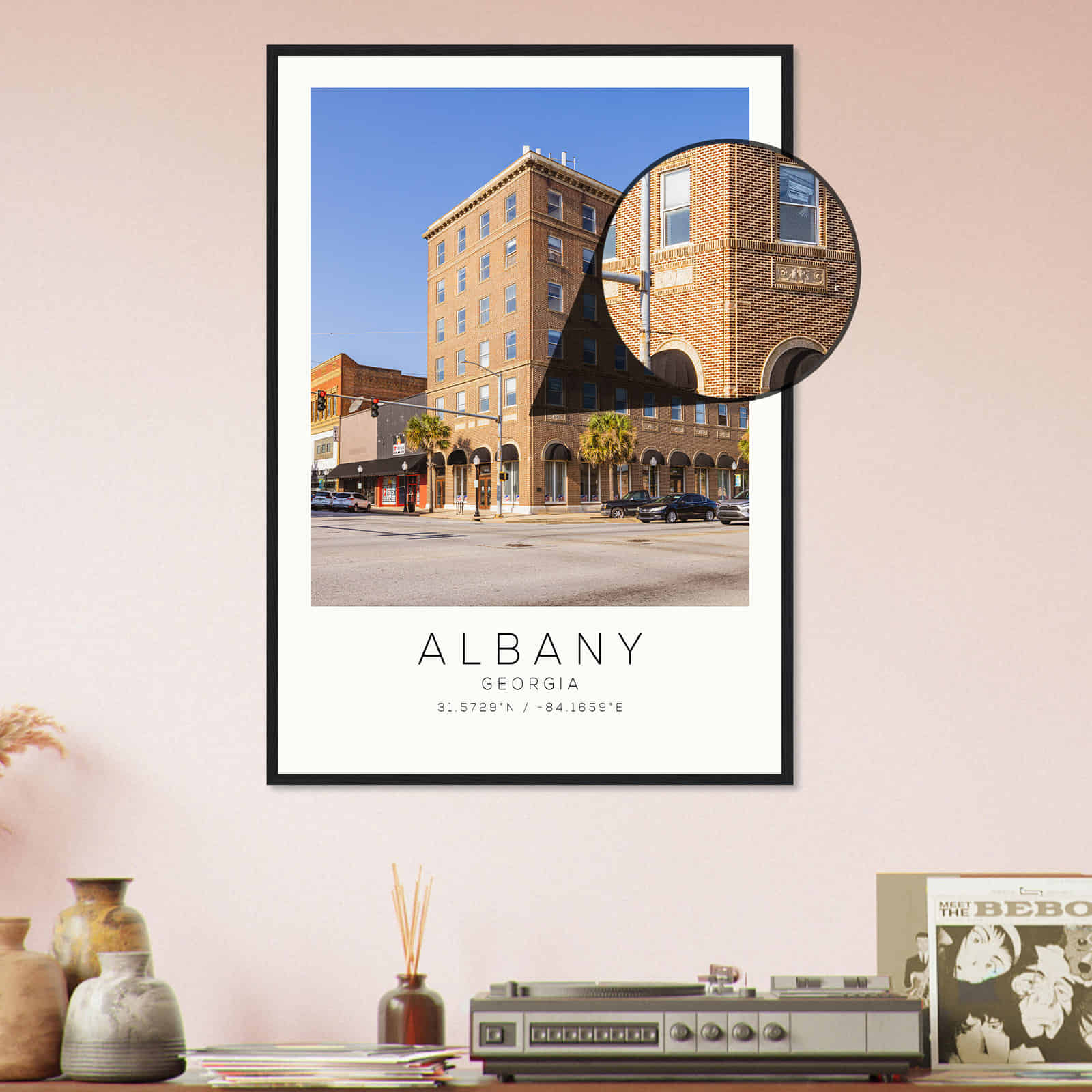 Deerfield Kansas Map Poster, Modern Home Decor Wall Art Print (Copy)