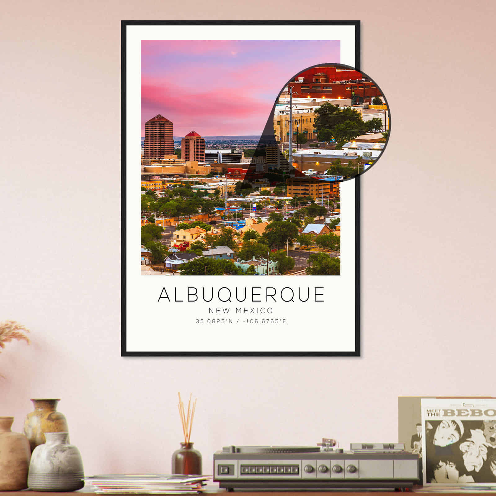 Deerfield Kansas Map Poster, Modern Home Decor Wall Art Print (Copy)