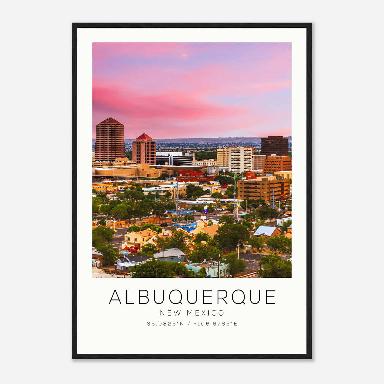 Albuquerque New Mexico Photo Travel Poster, Albuquerque Travel Print, Minimalist Travel Print DS1