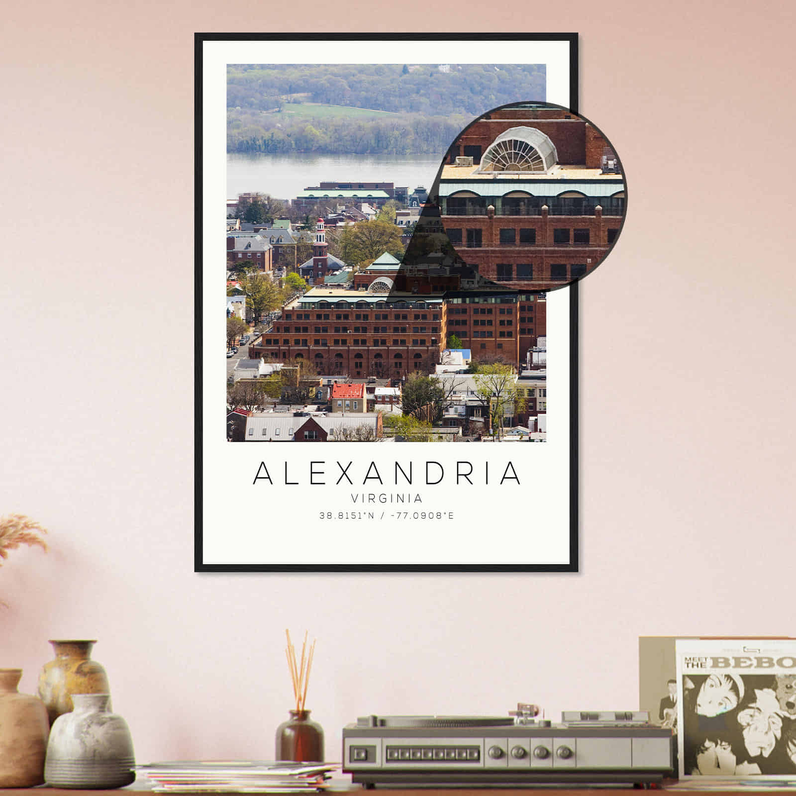 Deerfield Kansas Map Poster, Modern Home Decor Wall Art Print (Copy)