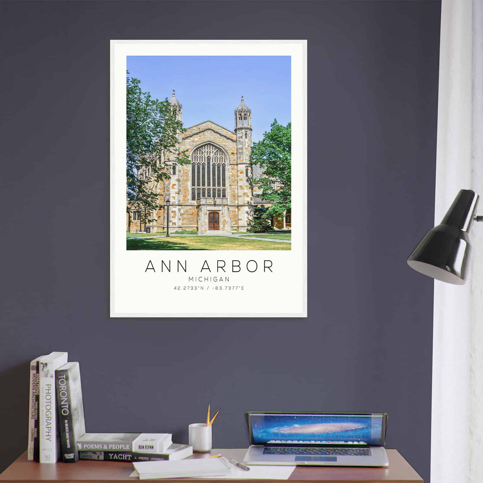 Deerfield Kansas Map Poster, Modern Home Decor Wall Art Print (Copy)