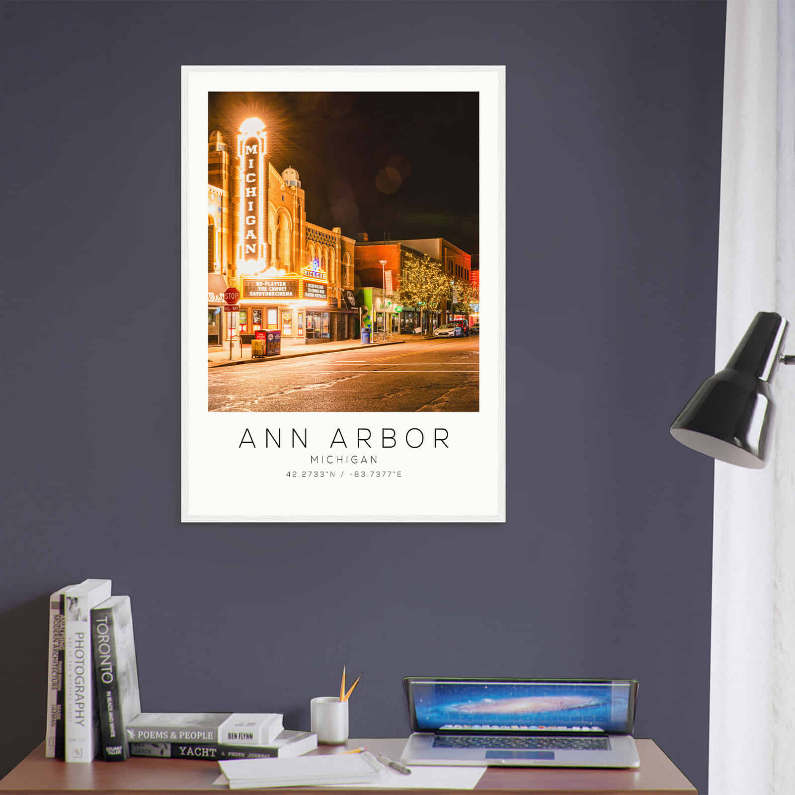 Deerfield Kansas Map Poster, Modern Home Decor Wall Art Print (Copy)