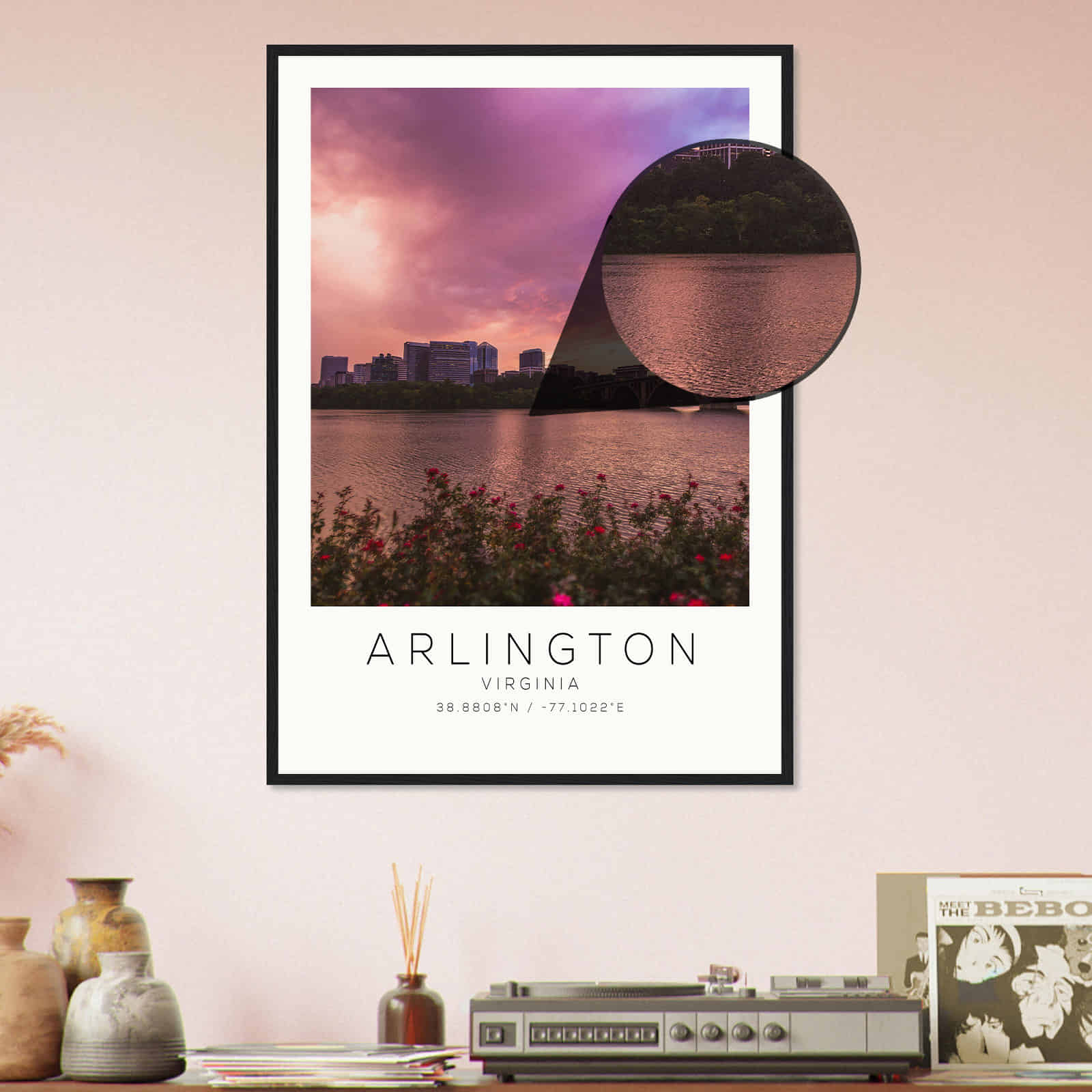 Deerfield Kansas Map Poster, Modern Home Decor Wall Art Print (Copy)