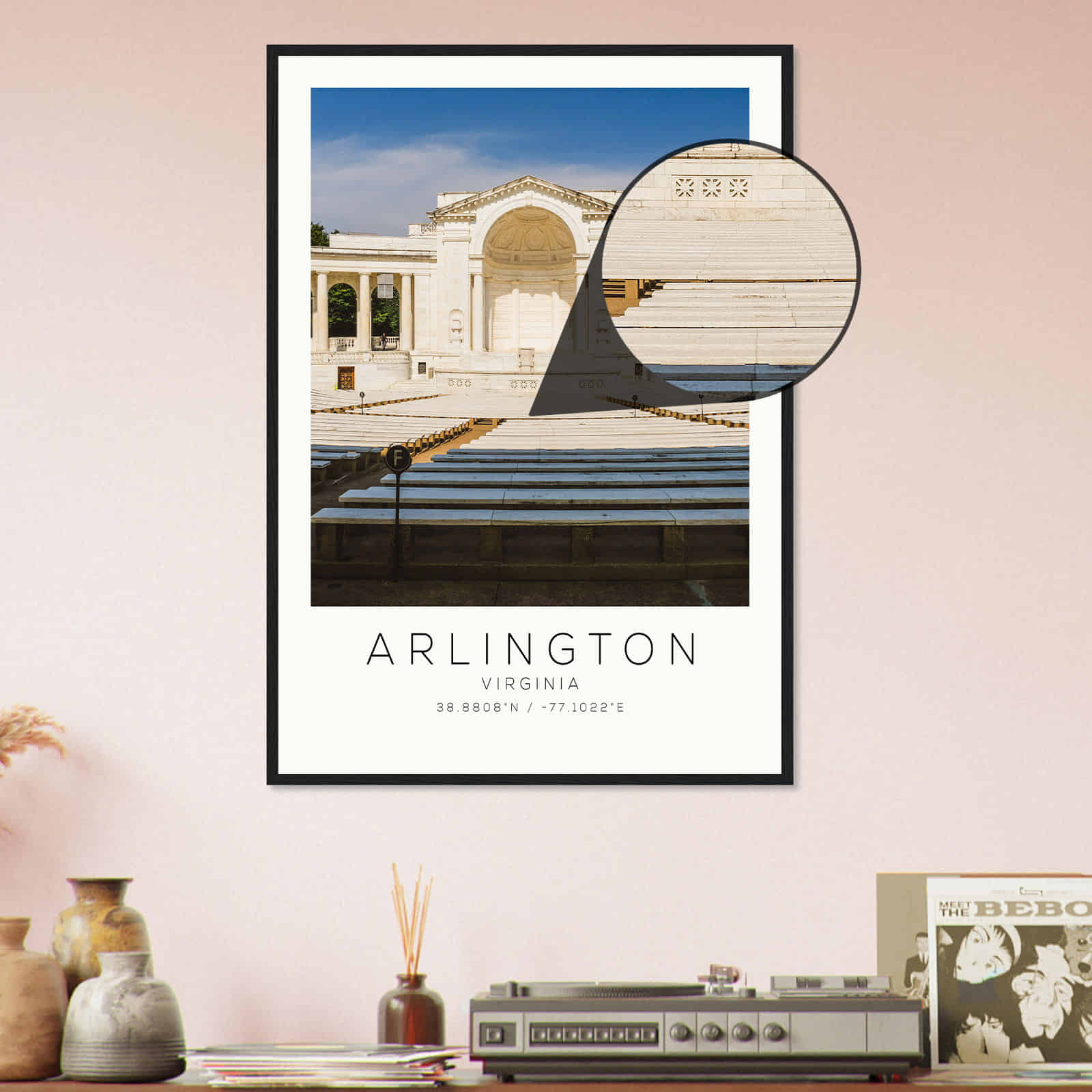 Deerfield Kansas Map Poster, Modern Home Decor Wall Art Print (Copy)