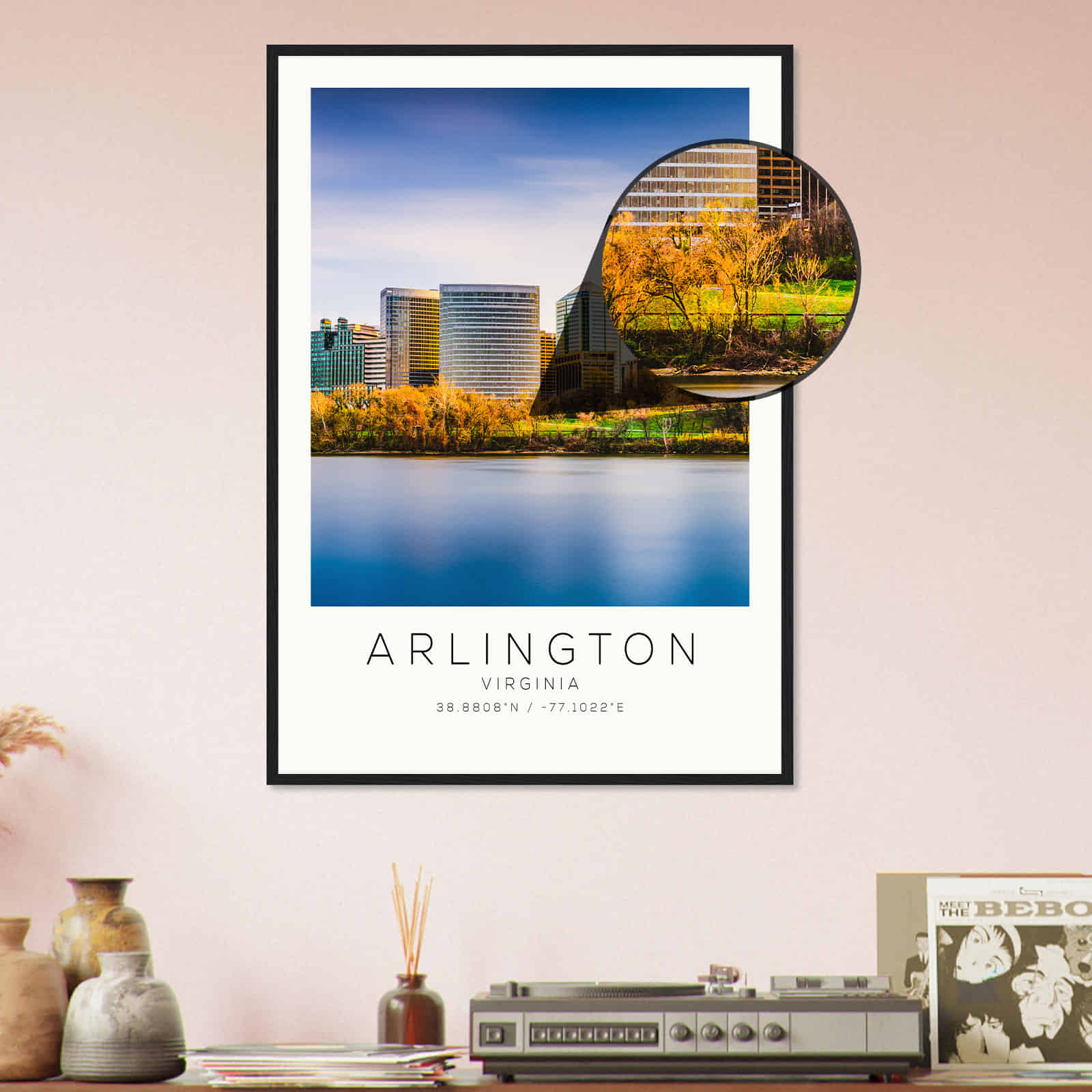 Deerfield Kansas Map Poster, Modern Home Decor Wall Art Print (Copy)