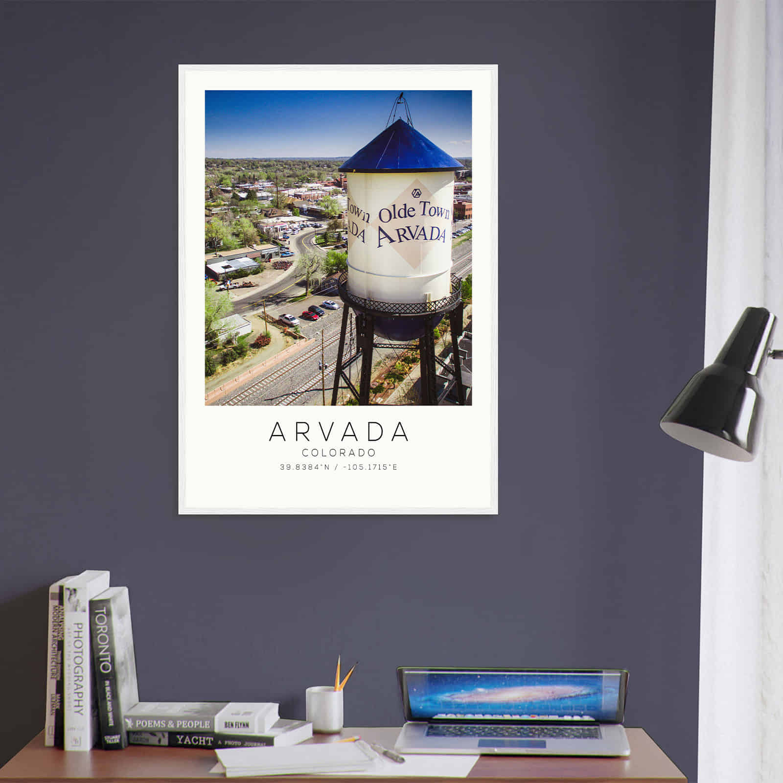 Deerfield Kansas Map Poster, Modern Home Decor Wall Art Print (Copy)