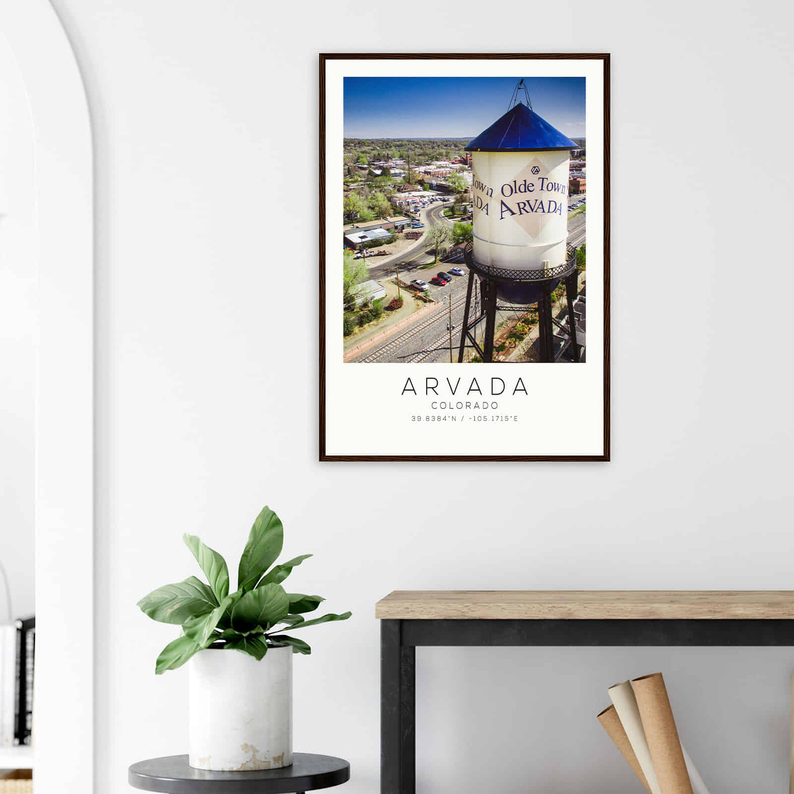 Deerfield Kansas Map Poster, Modern Home Decor Wall Art Print (Copy)