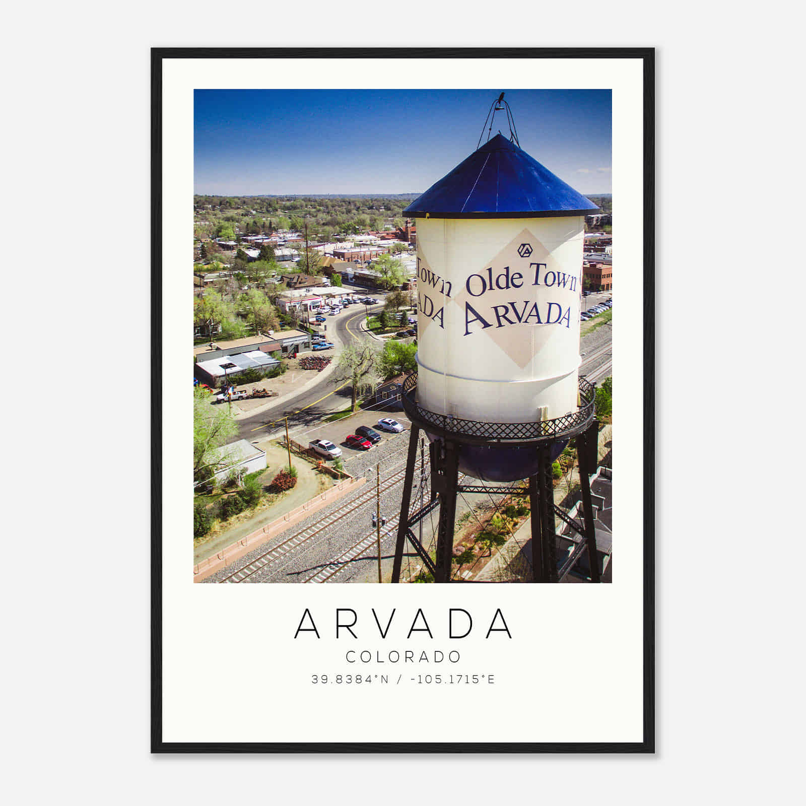 Arvada Colorado Photo Travel Poster, Arvada Travel Print, Minimalist Travel Print