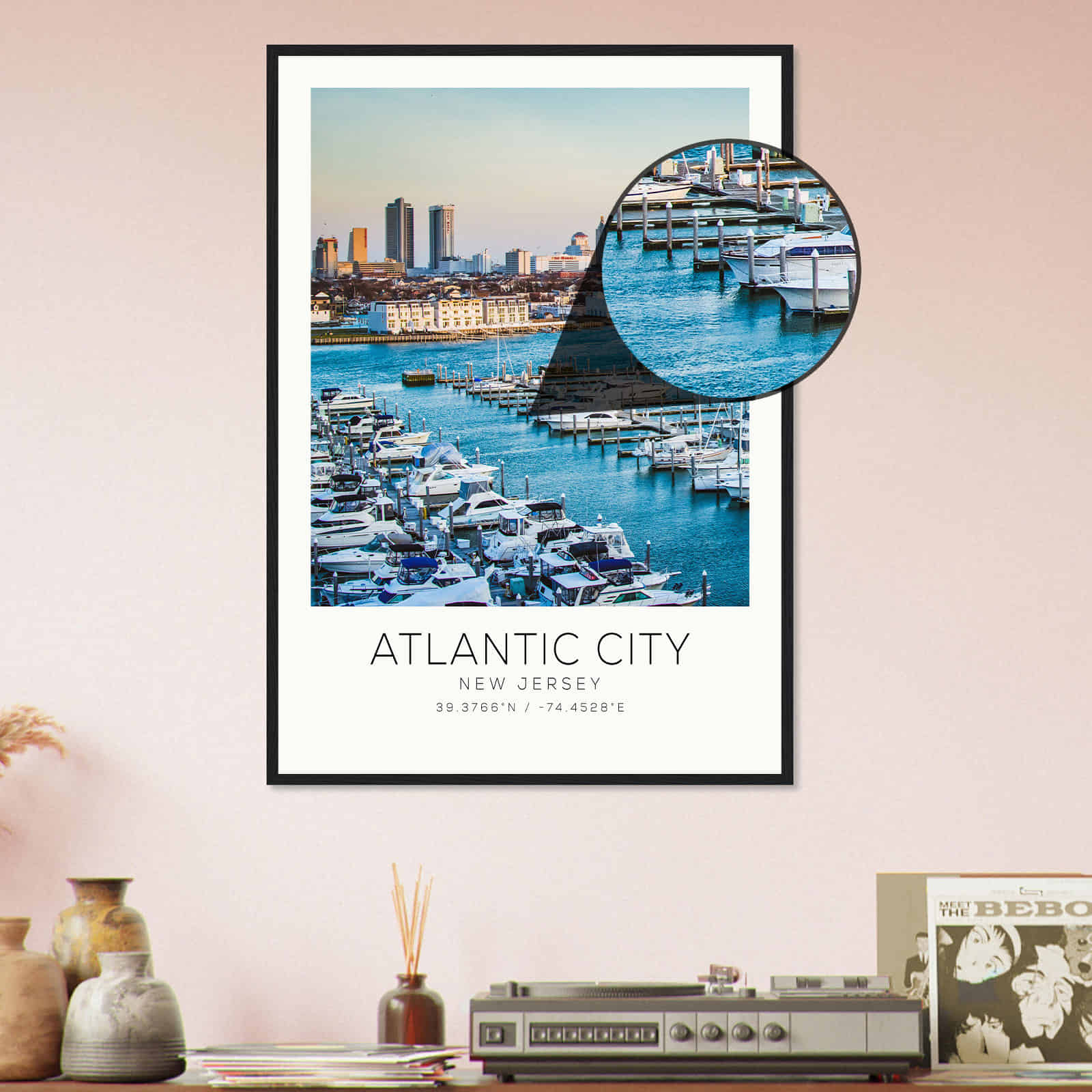 Deerfield Kansas Map Poster, Modern Home Decor Wall Art Print (Copy)